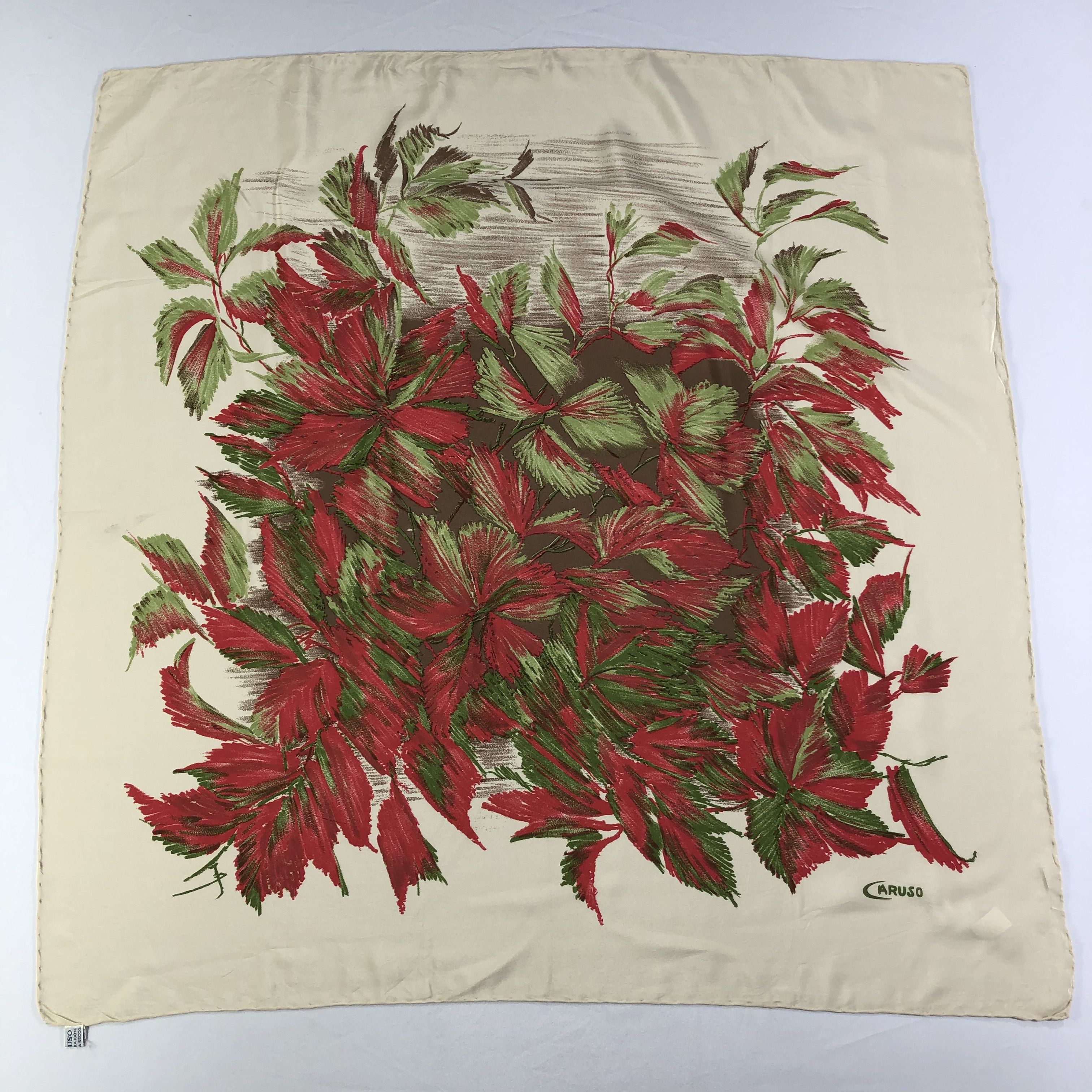 Caruso × Vintage Vintage Caruso Silk Scarf Size ONE SIZE - 2 Thumbnail