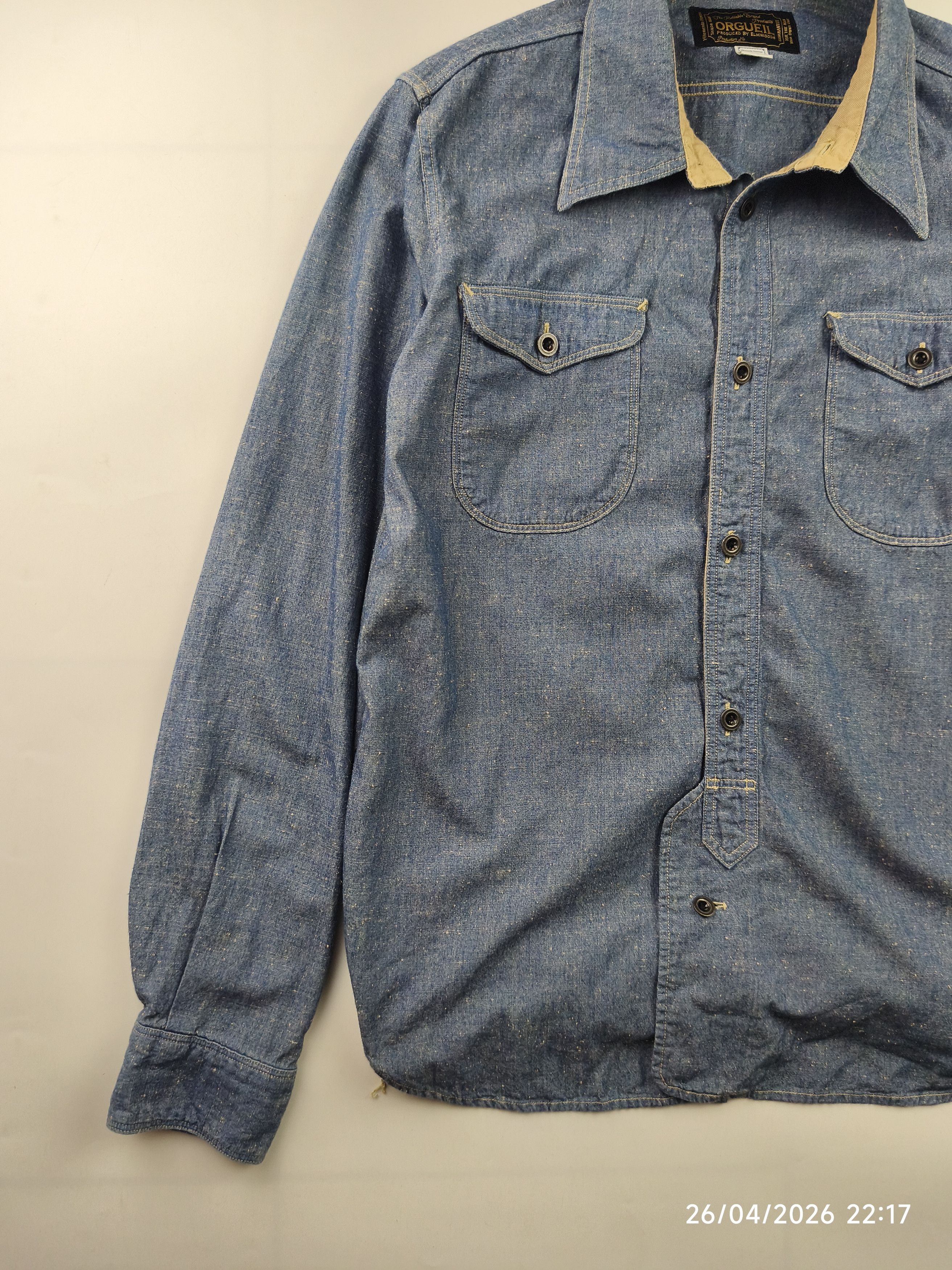 Orgueil Orgueil - studio d'artisan - classic chambray work shirt Size US S / EU 44-46 / 1 - 4 Thumbnail