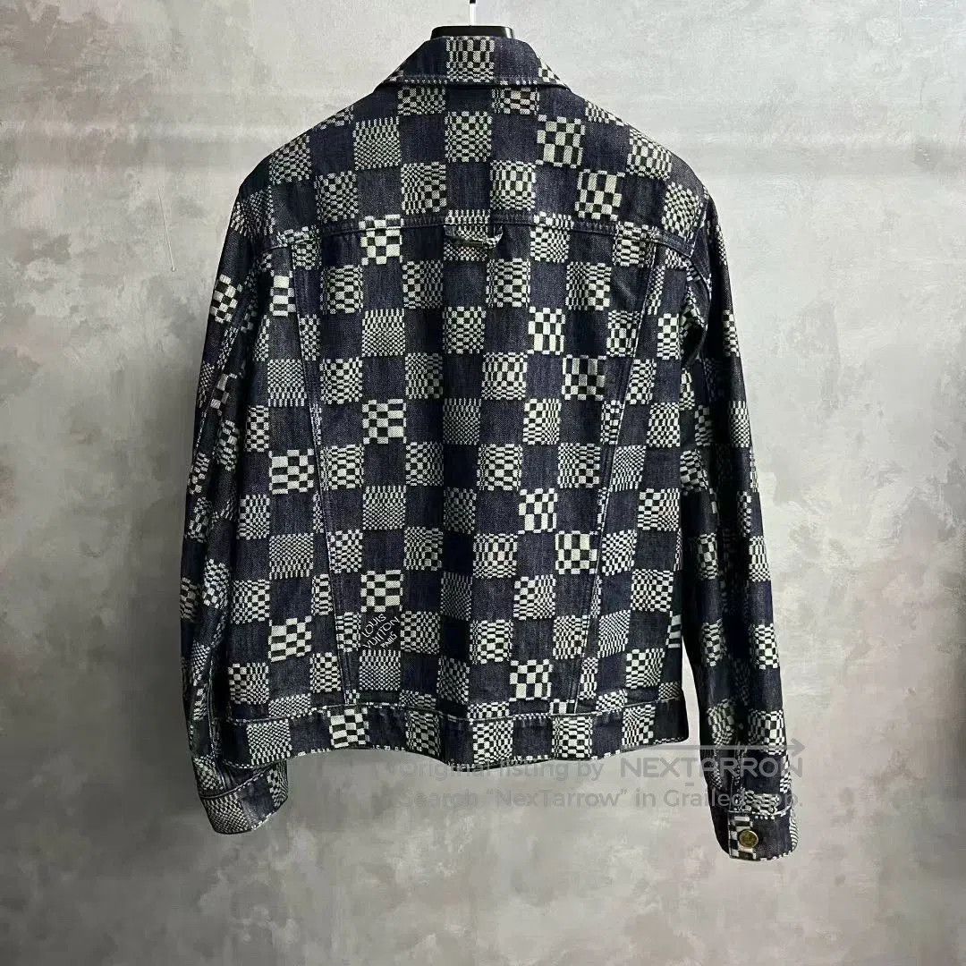 Louis Vuitton black checkered long sleeve denim jacket. Size US L / EU 52-54 / 3 - 2 Thumbnail