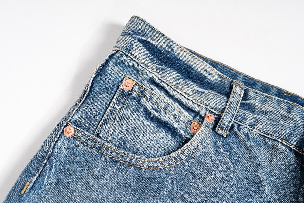 Japanese Brand × Vintage Washed Faded Blue Baggy jeans Size US 34 / EU 50 - 5 Thumbnail