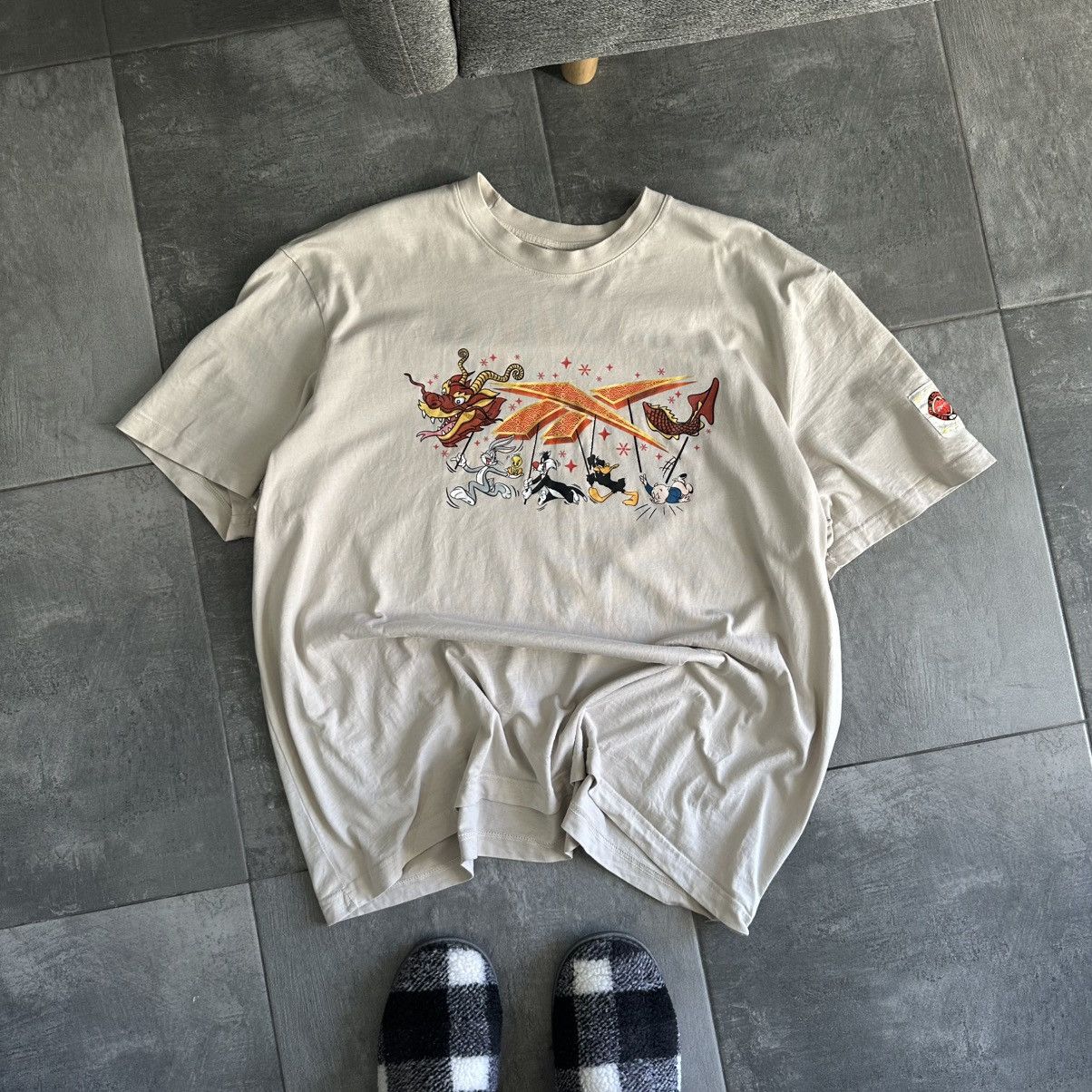 Cartoon Network × Reebok × Vintage Vintage Looney Tunes & Reebok T-shirts Big Logo Japan Y2K Size US XXL / EU 58 / 5 - 4 Thumbnail