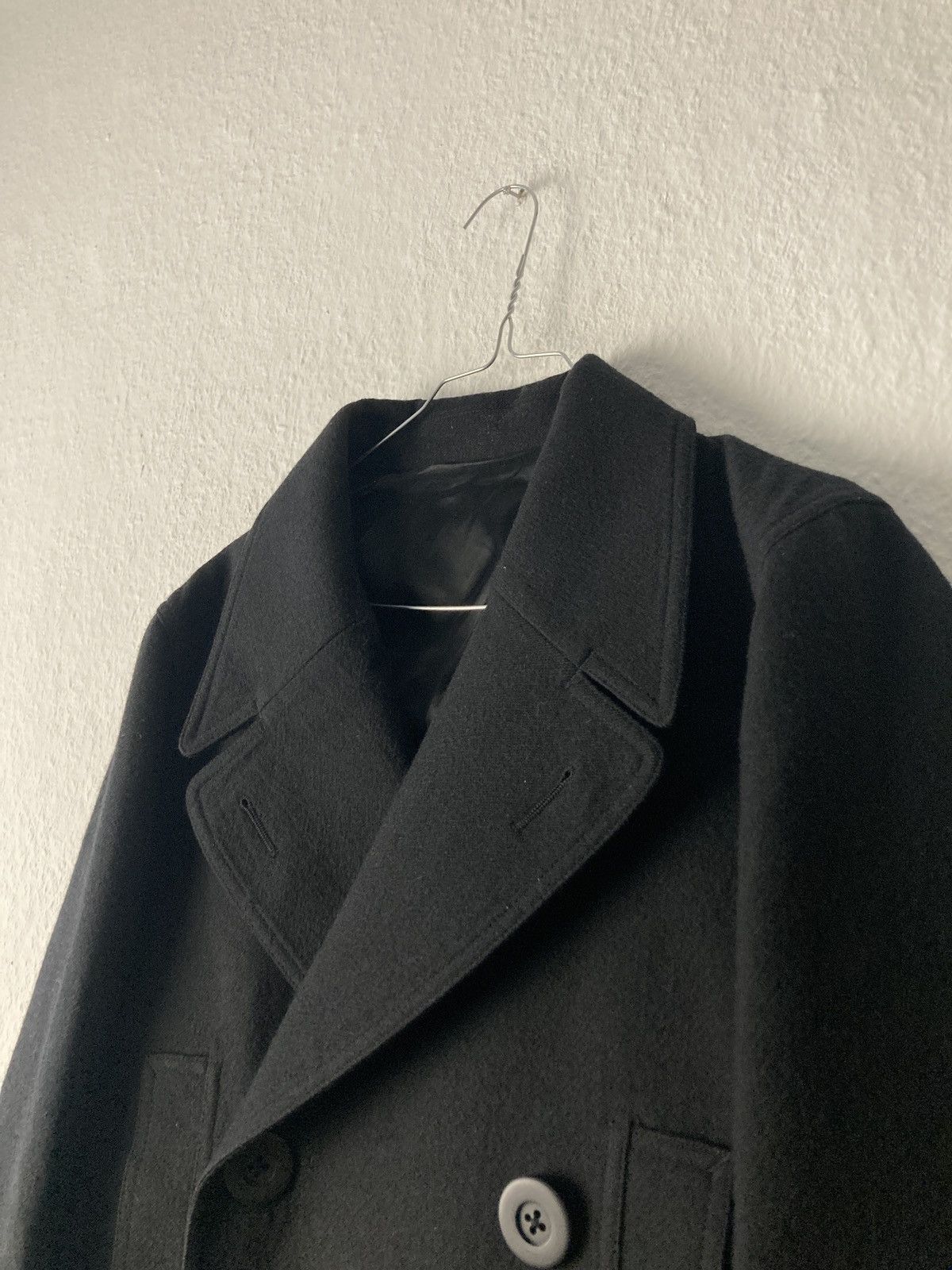 Rick Owens FW 16 "MASTODON" Double-Breasted JMF Wool Peacoat Rick Owens Size US M / EU 48-50 / 2 - 8 Thumbnail
