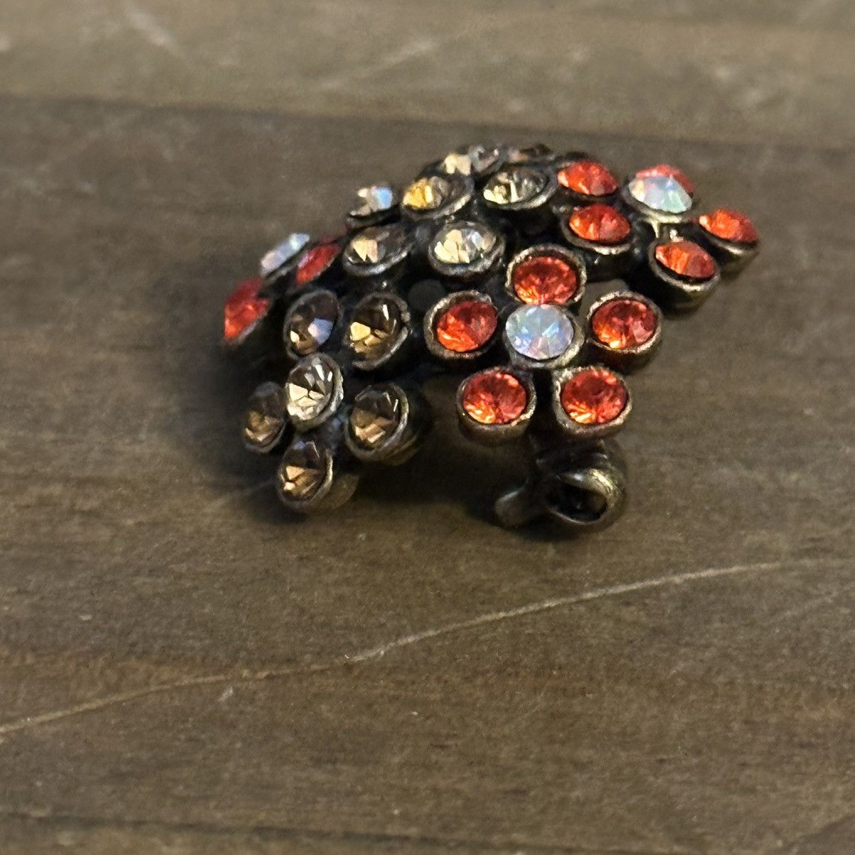 Vintage Vintage rhinestone flowers brooch Size ONE SIZE - 3 Thumbnail