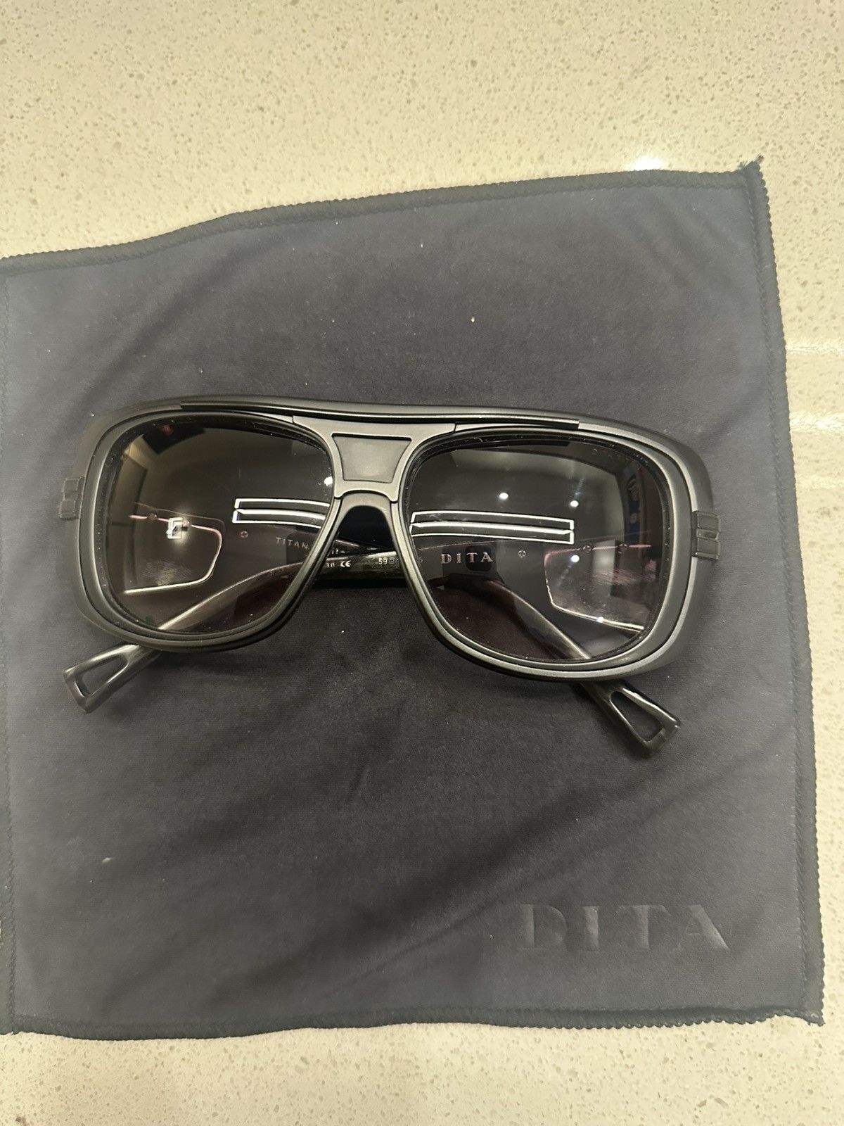 Dita 2012 Dita Titan Titanium Sunglasses DRX-2032B-59 Size ONE SIZE - 3 Thumbnail