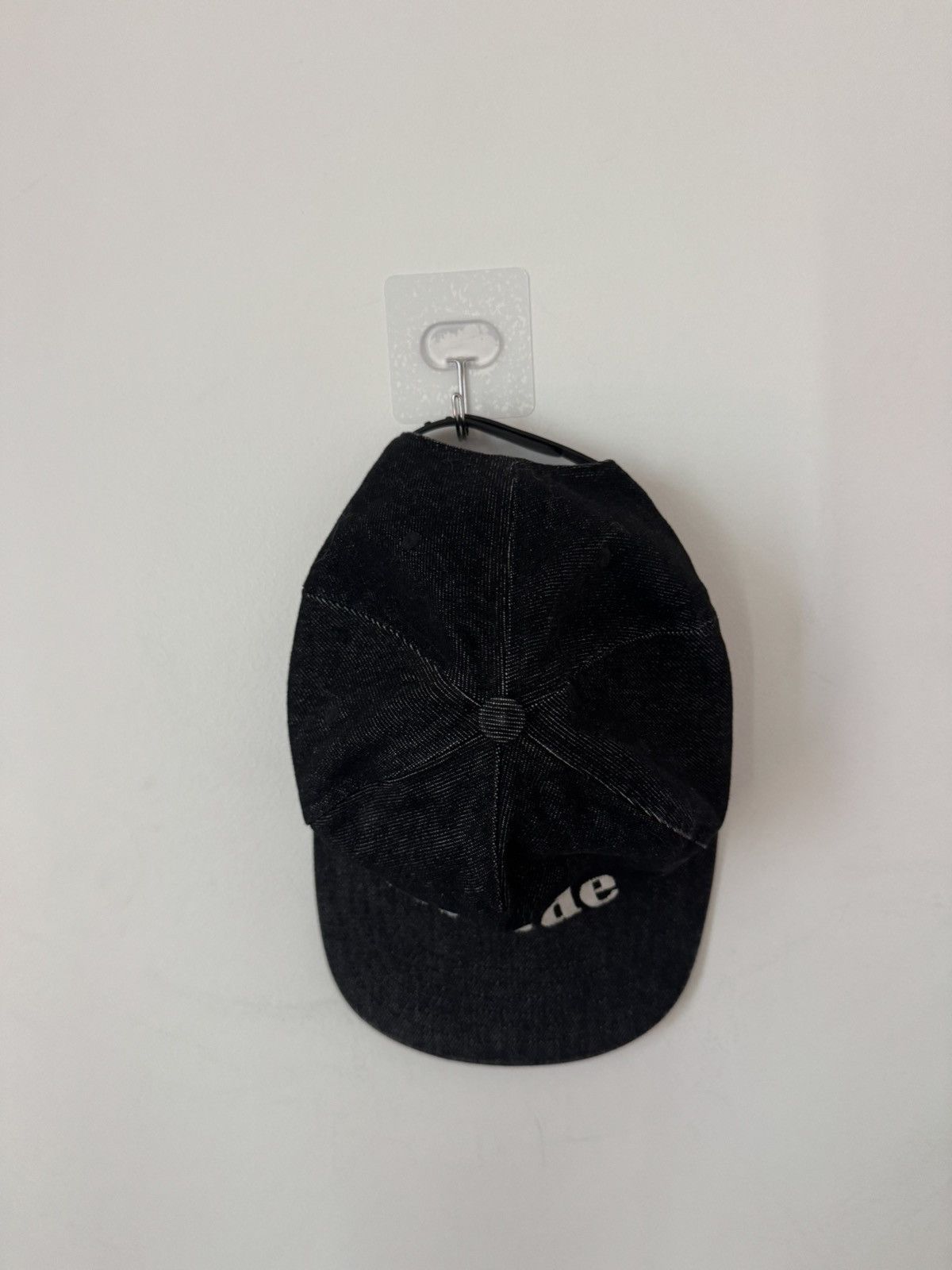 Rhude Rhude Logo Hat – Black Denim Vintage Embroidered Cap Size ONE SIZE - 4 Thumbnail