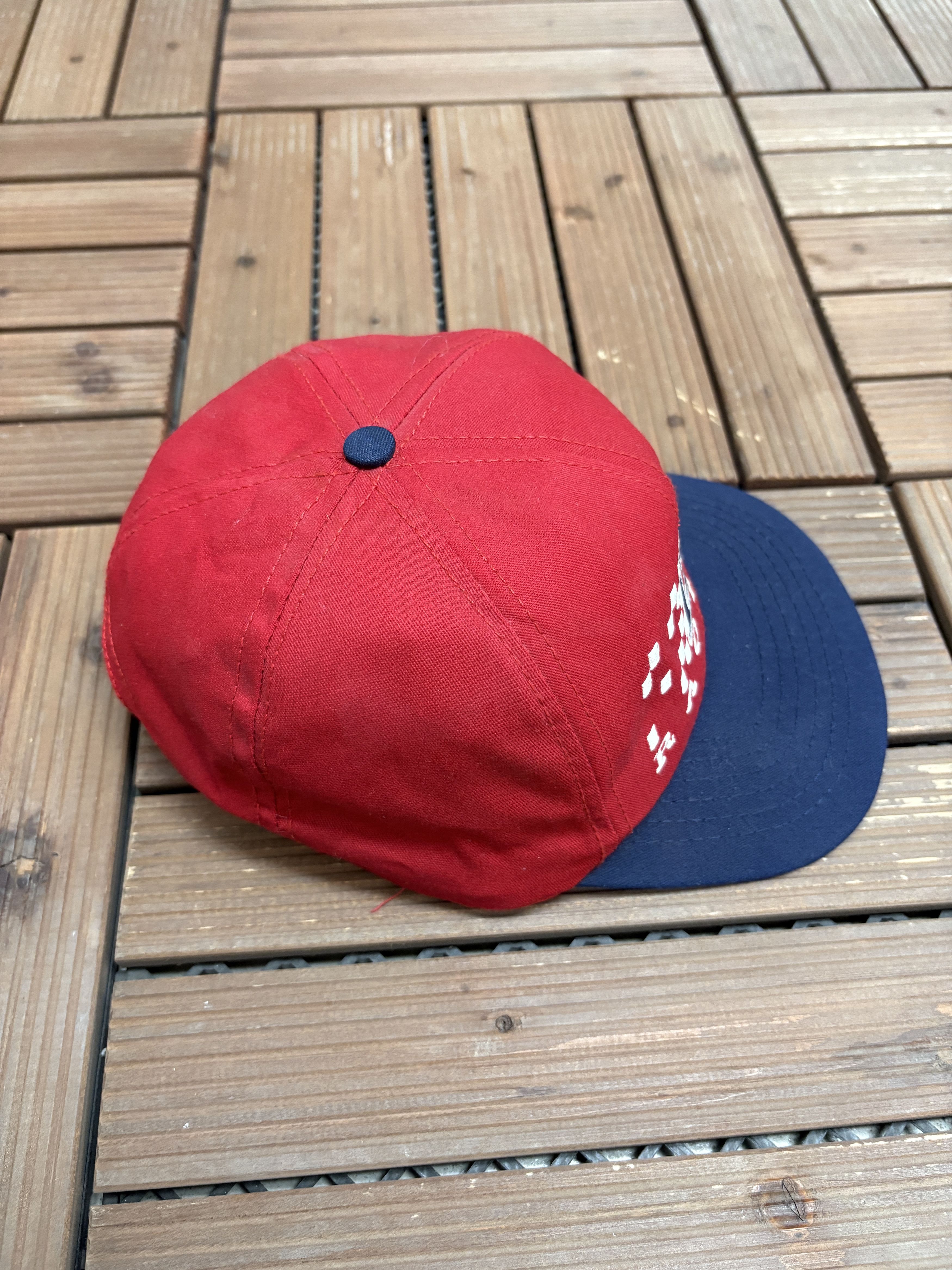 Vintage Budweiser Racing Embroidered Vintage Red Snap Back Hat Cap Size ONE SIZE - 4 Thumbnail