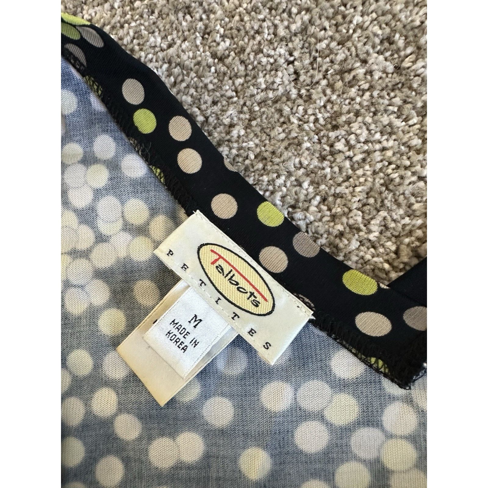Talbots Talbots Black Brown Green Polka Dot Skirt Top Set M / L Size M / US 6-8 / IT 42-44 - 8 Thumbnail