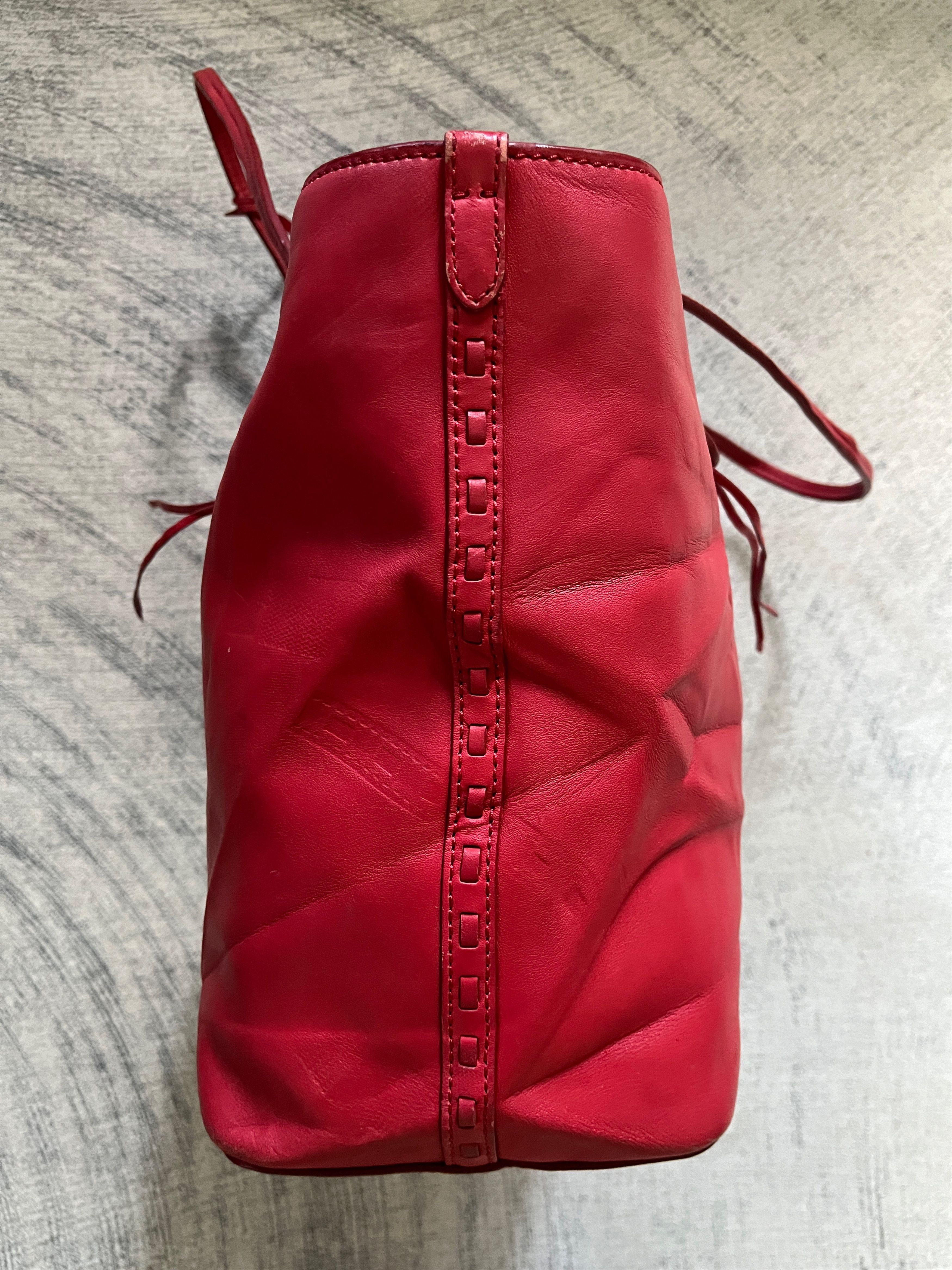 Polo Ralph Lauren Polo RL Full Leather in Red Tote Shoulder Bag Size ONE SIZE - 7 Thumbnail