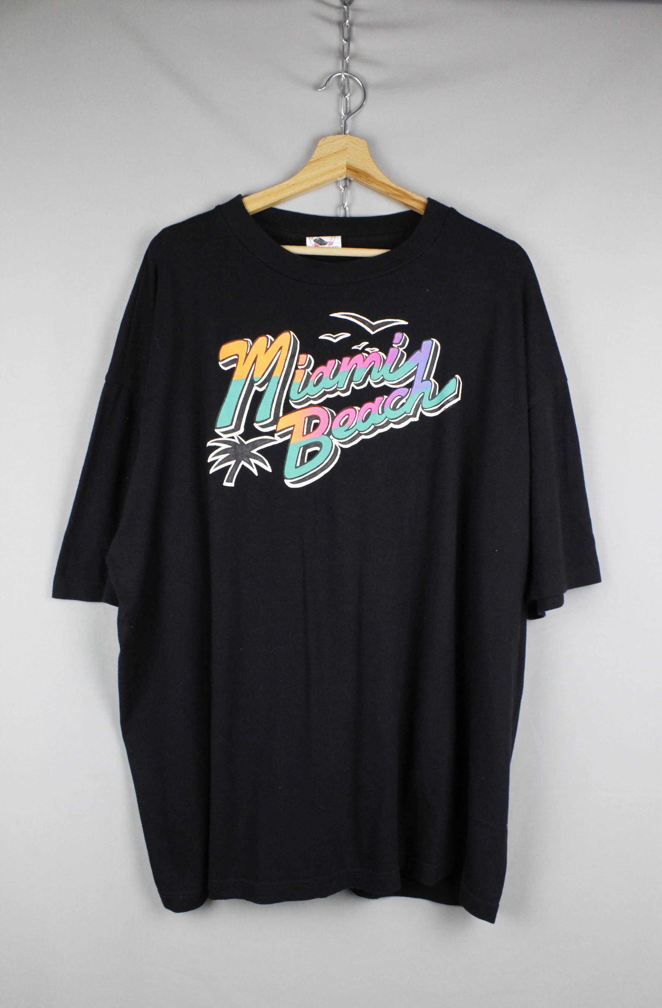 Vintage Vintage Miami Beach Caribbean Dream Graphic Tee T-shirt Size US XXL / EU 58 / 5 - 1 Thumbnail