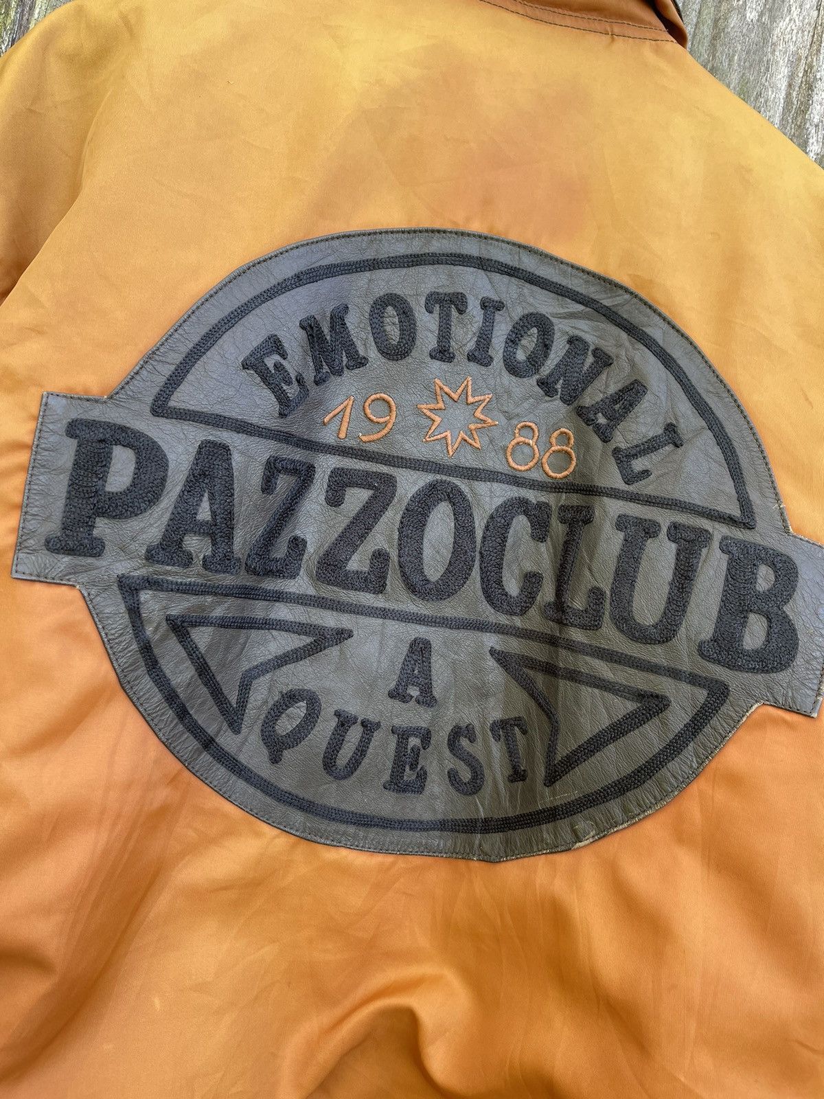 Designer Vintage 1988 Pazzo Club Bomber Jacket – “Emotional Quest” Size US M / EU 48-50 / 2 - 3 Thumbnail