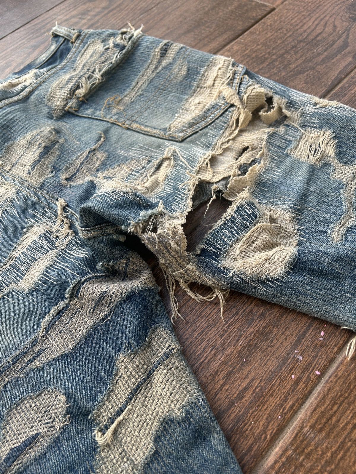Undercover Undercover AW05 85 SIZE 3 Arts & Crafts Denim Size US 34 / EU 50 - 5 Thumbnail