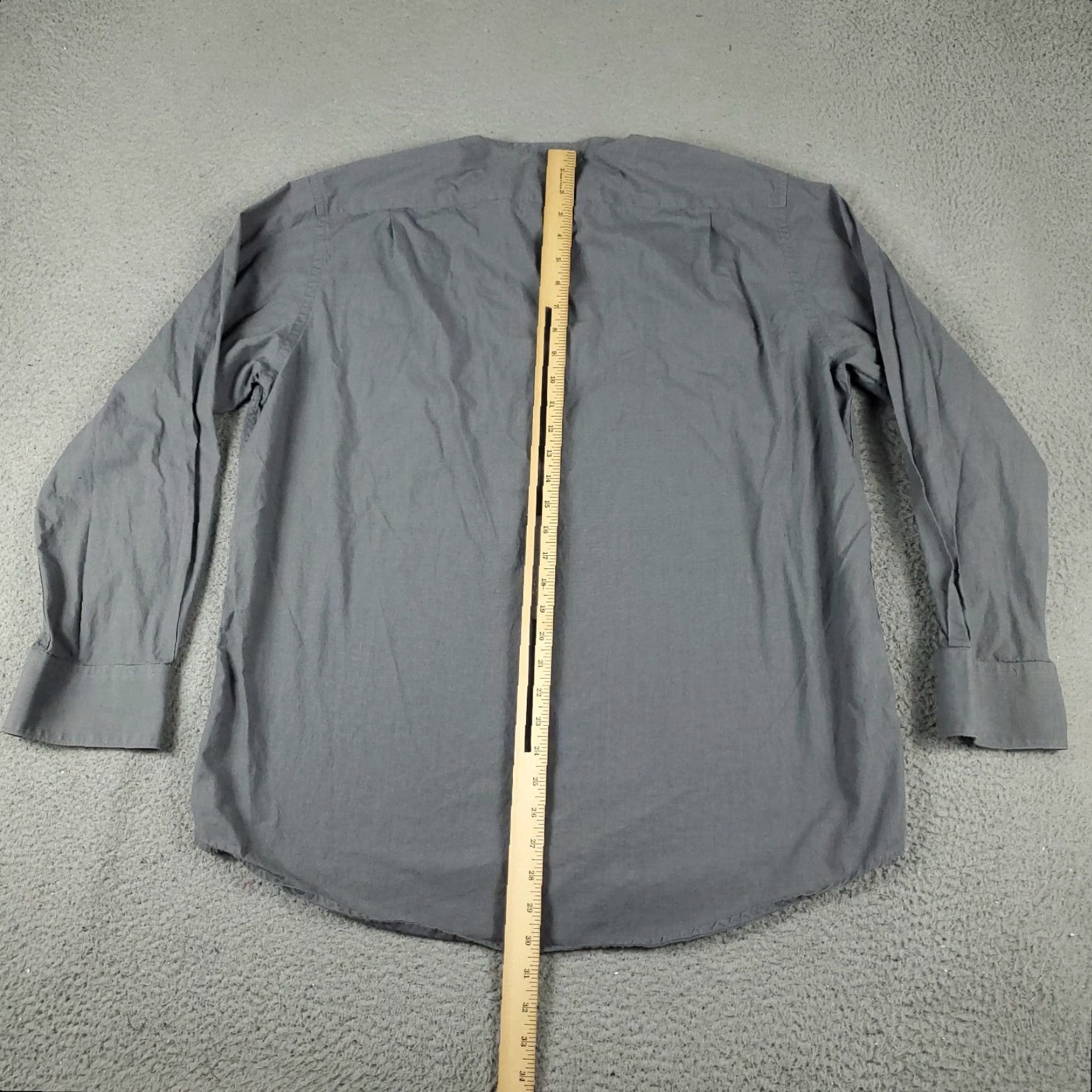 Lacoste Lacoste Shirt Mens 44 Gray Band Collar Button-Up Long Sleeve Regular Fit Cotton Woven Adult Mens All Seasons Classic Preppy Modern 90s Event Size US XXL / EU 58 / 5 - 4 Thumbnail