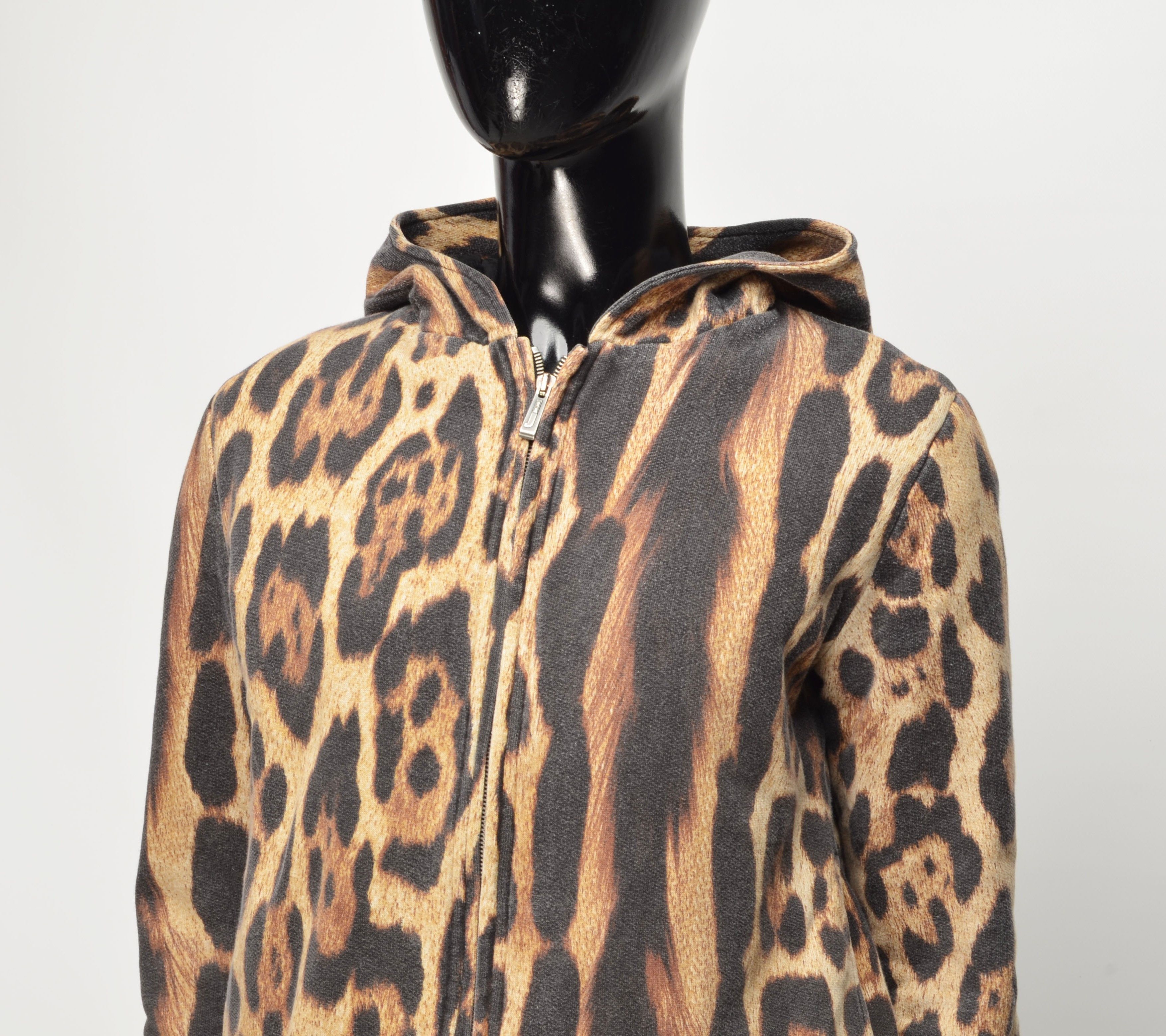 Just Cavalli Vintage Just Cavalli Y2K Leopard Iconic Long Sleeve Hoodie Size XXS / US 00 / IT 34 - 10 Thumbnail