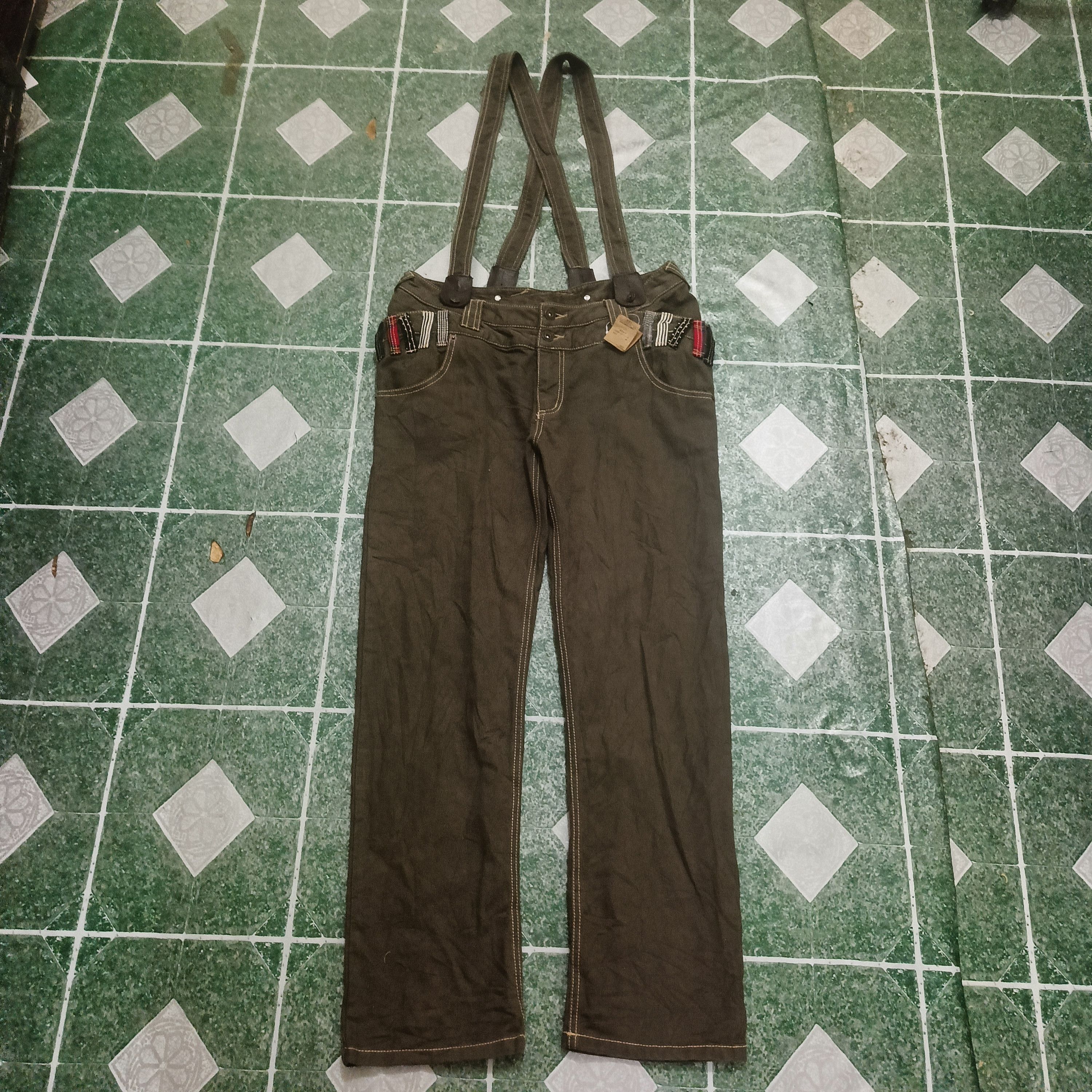 If Six Was Nine Copper Smith Double Waist Suspender Jeans Size US 31 - 1 Thumbnail