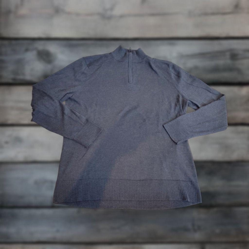 Smartwool SmartWool Sweater Mens L Black 1/4 Zip Mock Neck Pullover Size US L / EU 52-54 / 3 - 1 Thumbnail