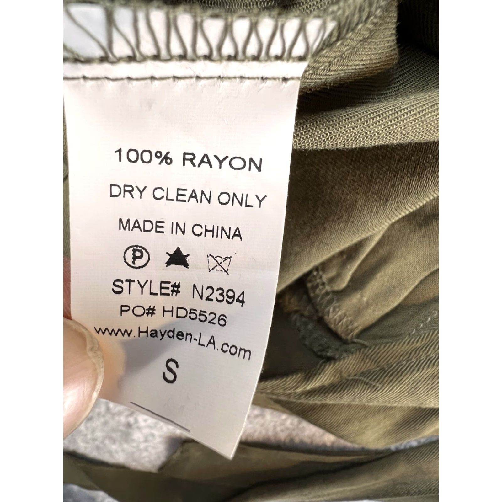 Olive Hayden Shirt Womens S Olive Embroidered Boho Cargo Jacket Size S / US 4 / IT 40 - 4 Thumbnail
