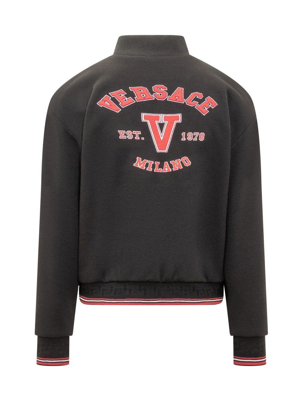 Versace o1y0425 Logo Bomber Jacket in Black Size US L / EU 52-54 / 3 - 4 Thumbnail