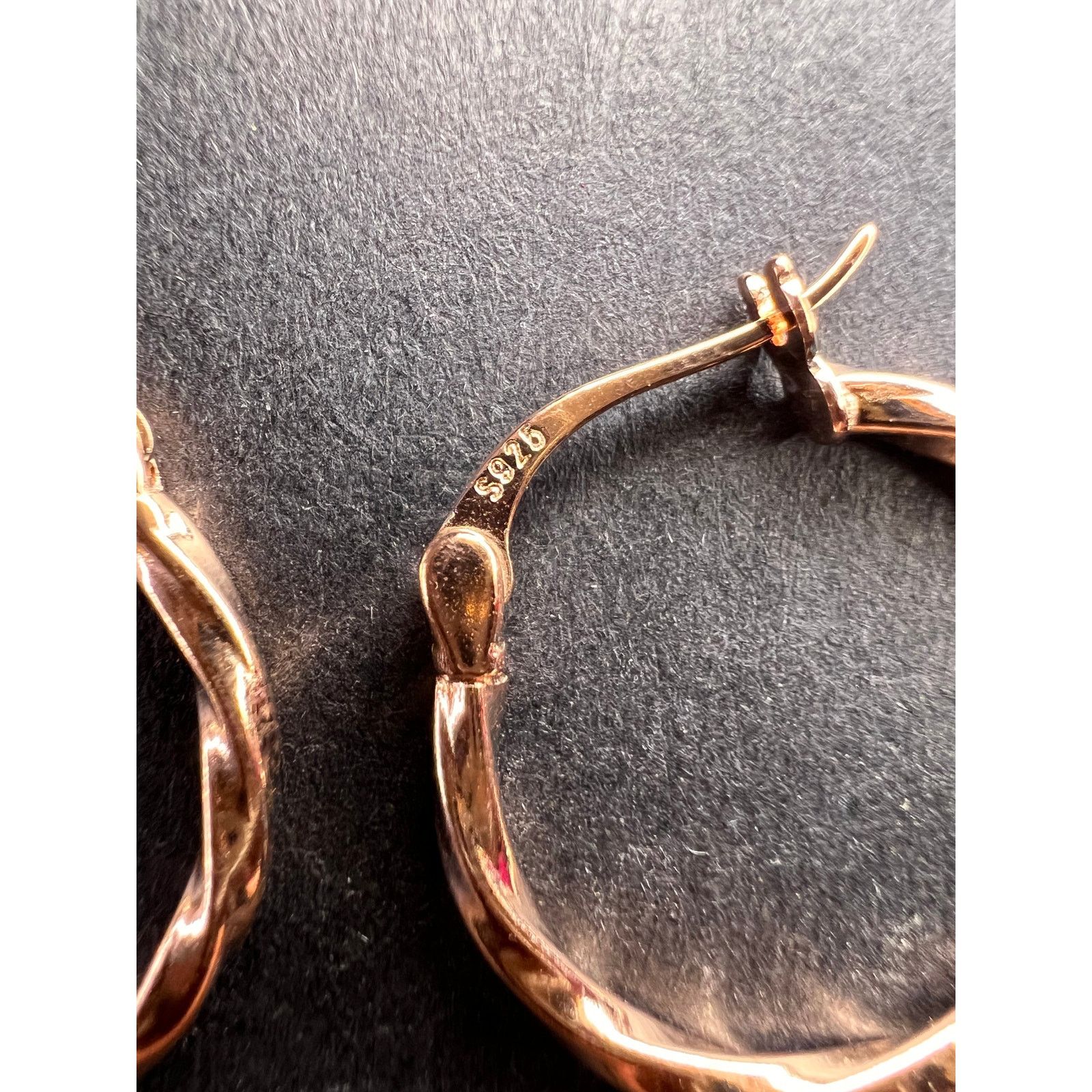 Other NEW gold over sterling silver twisted hoop earrings Size ONE SIZE - 5 Thumbnail