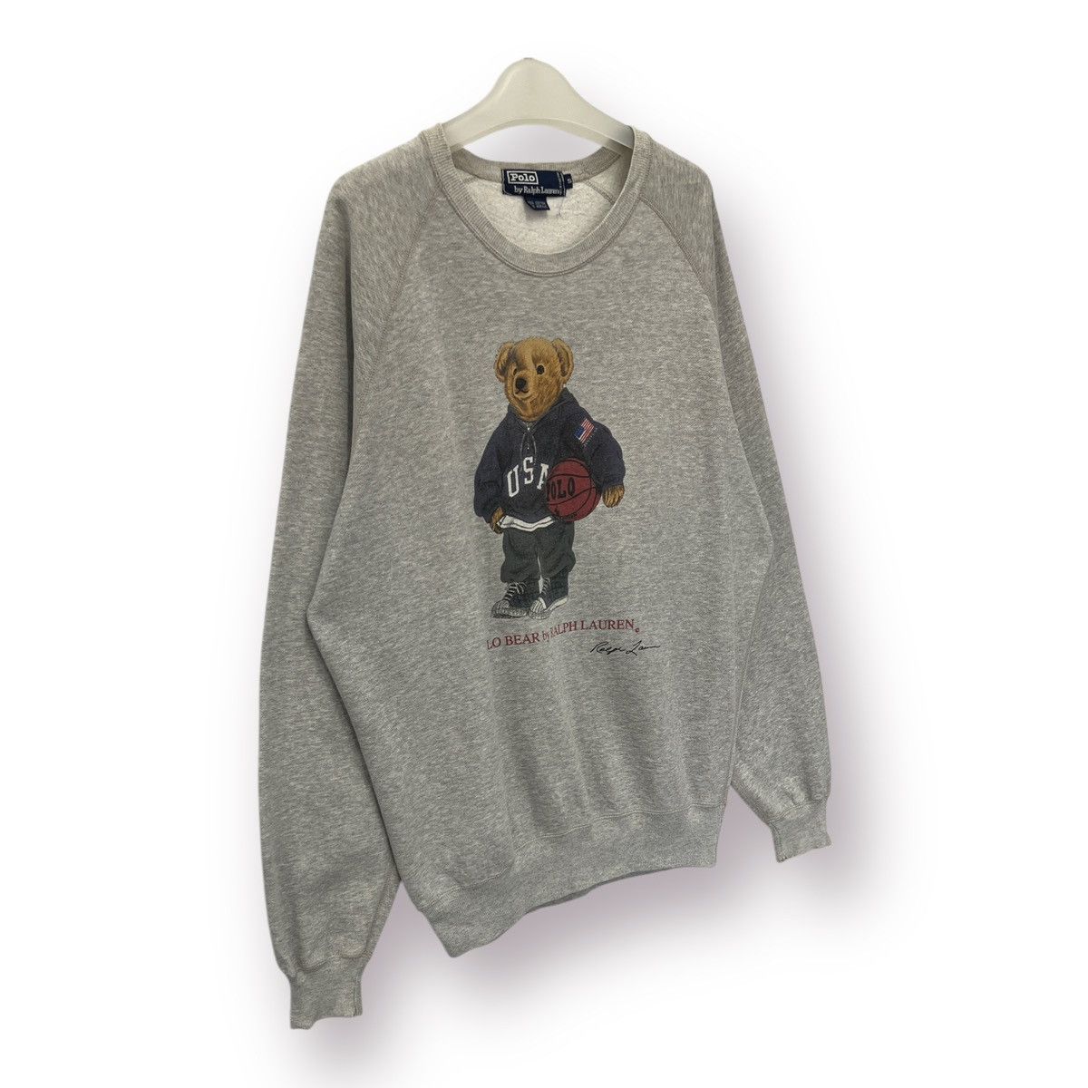 Polo Ralph Lauren 🔥 Vintage Polo Bear Ralph Lauren Round neck Sweatshirt - S Size US M / EU 48-50 / 2 - 3 Thumbnail
