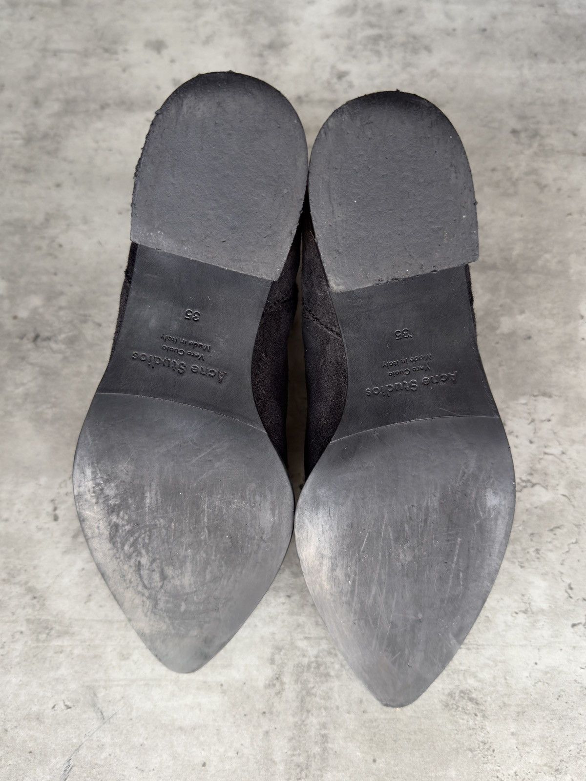 Acne Studios Acne Studios Jensen Ankle Boots Black Suede Italian Shoes Size US 5.5 / IT 35.5 - 5 Thumbnail