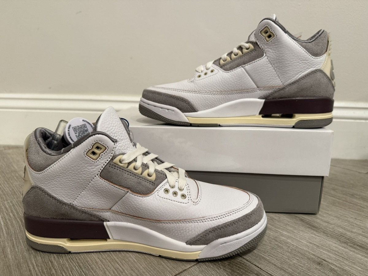 A Ma Maniere × Jordan Brand A Ma Maniere Air Jordan 3 White Grey Violet Ore 8 W / 6.5 M Size US 6.5 / EU 39-40 - 2 Thumbnail