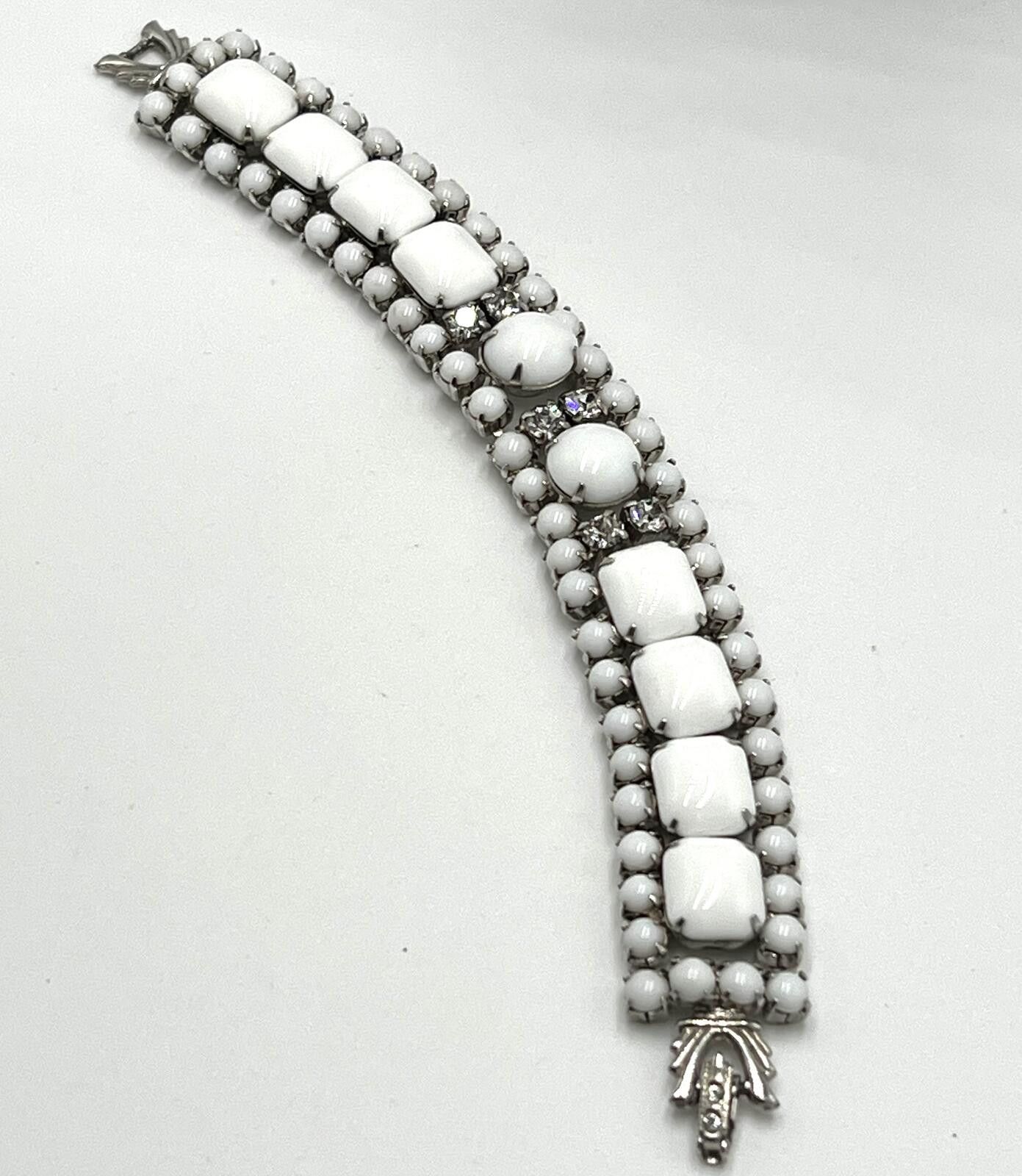 Other Silvertone Milk Glass Parure 4-pc Matched Jewelry Set Size ONE SIZE - 6 Thumbnail