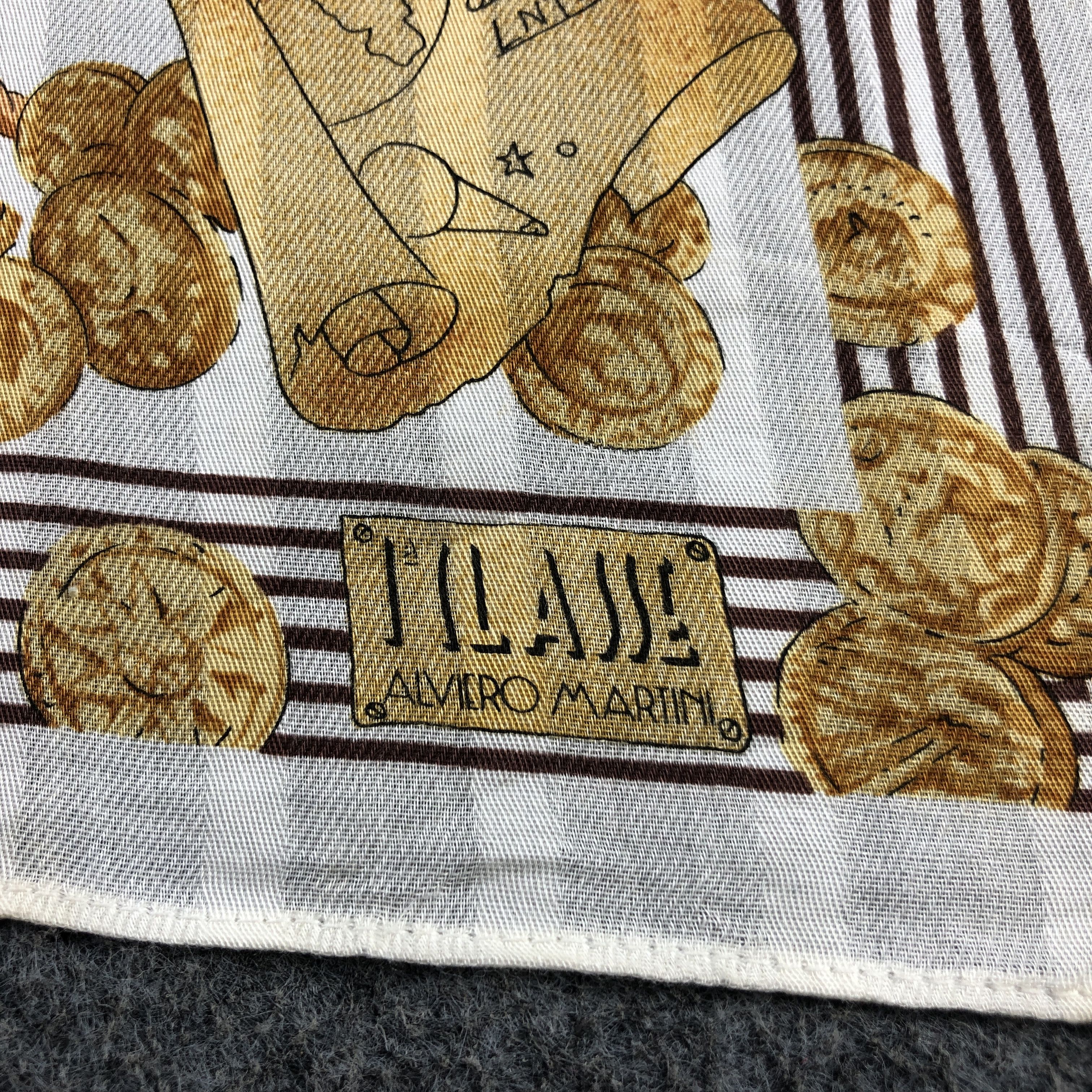 Alviero Martini × Vintage Alviero Martini Handkerchief Neckerchief Bandana H2635 Size ONE SIZE - 3 Thumbnail