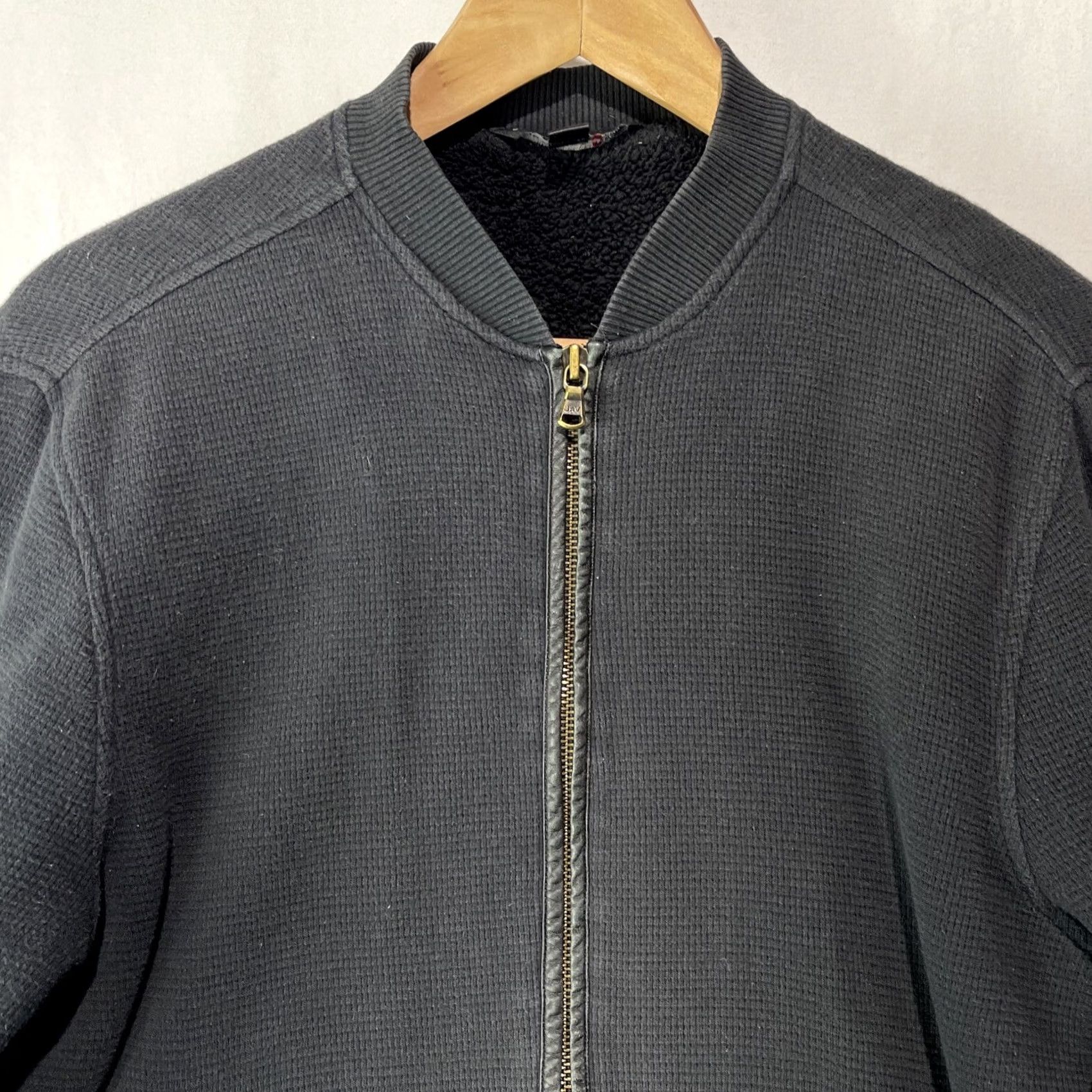 John Varvatos John Varvatos Jacket Mens Medium Thermal Waffle Knit Sherpa Lined Zip Bomber Jacket Size US M / EU 48-50 / 2 - 6 Thumbnail