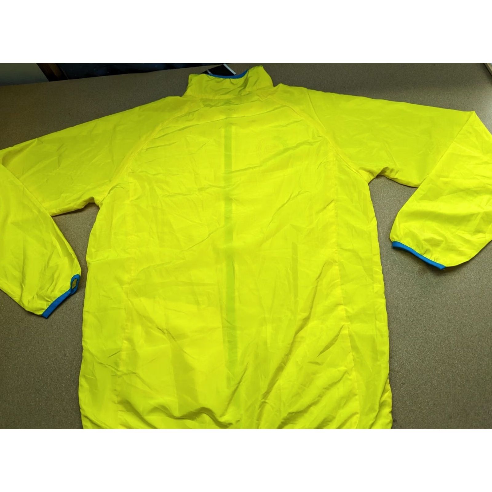 Diadora Diadora Windstopper Mens Jacket Medium Lightweight Full Zip Sport Yellow Windbreaker Mens Jacket Size US M / EU 48-50 / 2 - 2 Thumbnail
