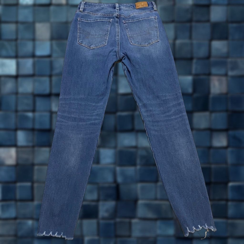 American Eagle Outfitters American Eagle Outfitters Jeans Womens 2 Blue Denim High Rise Jegging Medium Wash Stretch 5-Pocket Regular Size 26" / US 2 / IT 38 - 1 Thumbnail