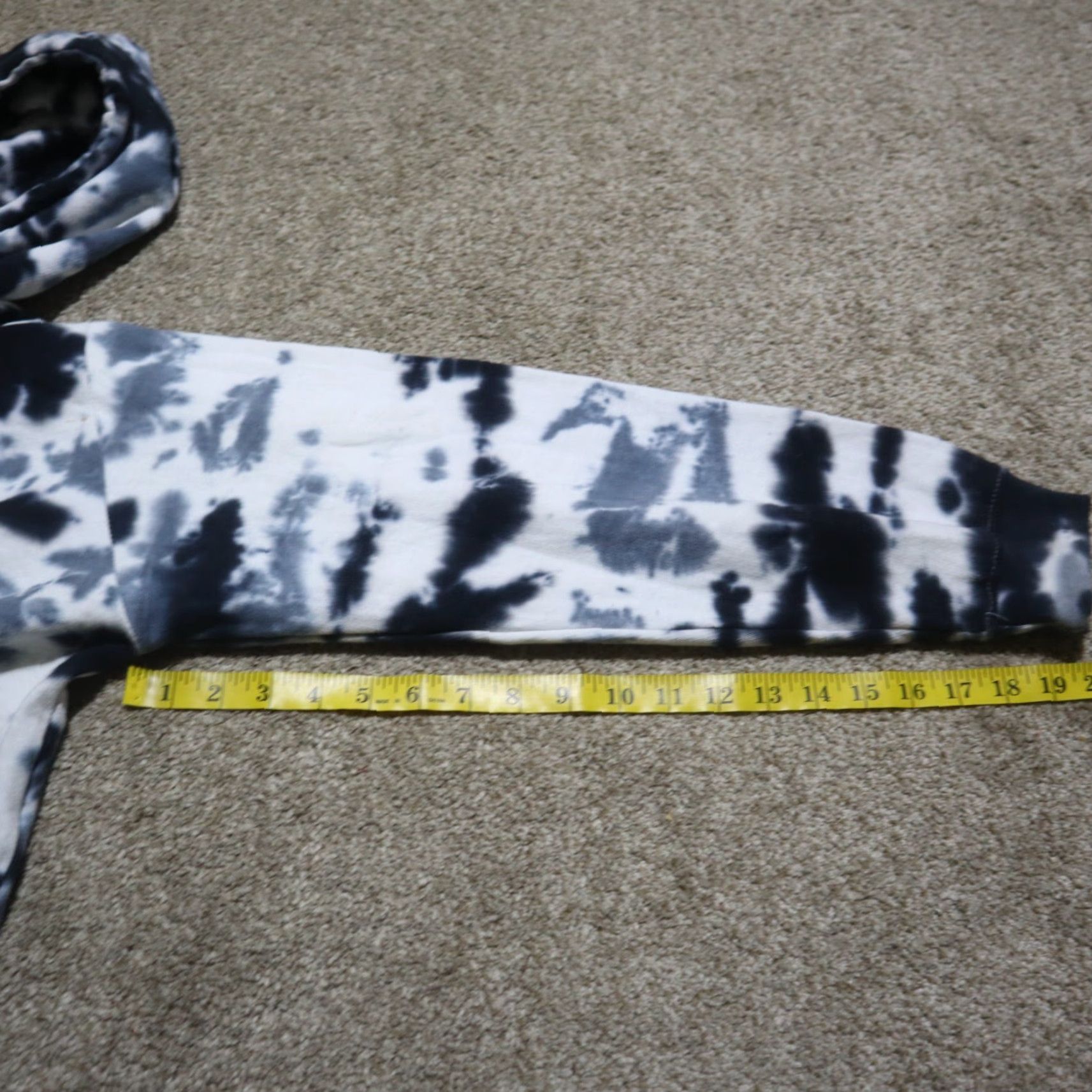 Vintage AC/DC Sweatshirt Tie Dye Vintage Style Pullover Sweater Hoodie Crop Top L Large Gray Size L / US 10 / IT 46 - 7 Thumbnail