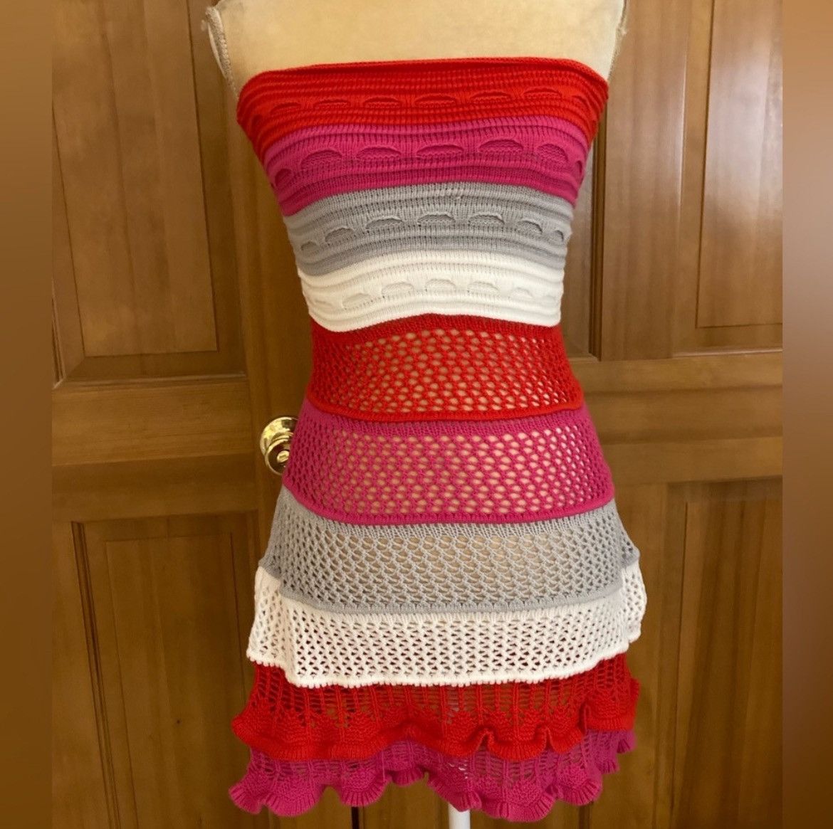Designer × Other NWT, Lavishly Paris Women’s Crochet Beach Dress Size S / US 4 / IT 40 - 2 Thumbnail