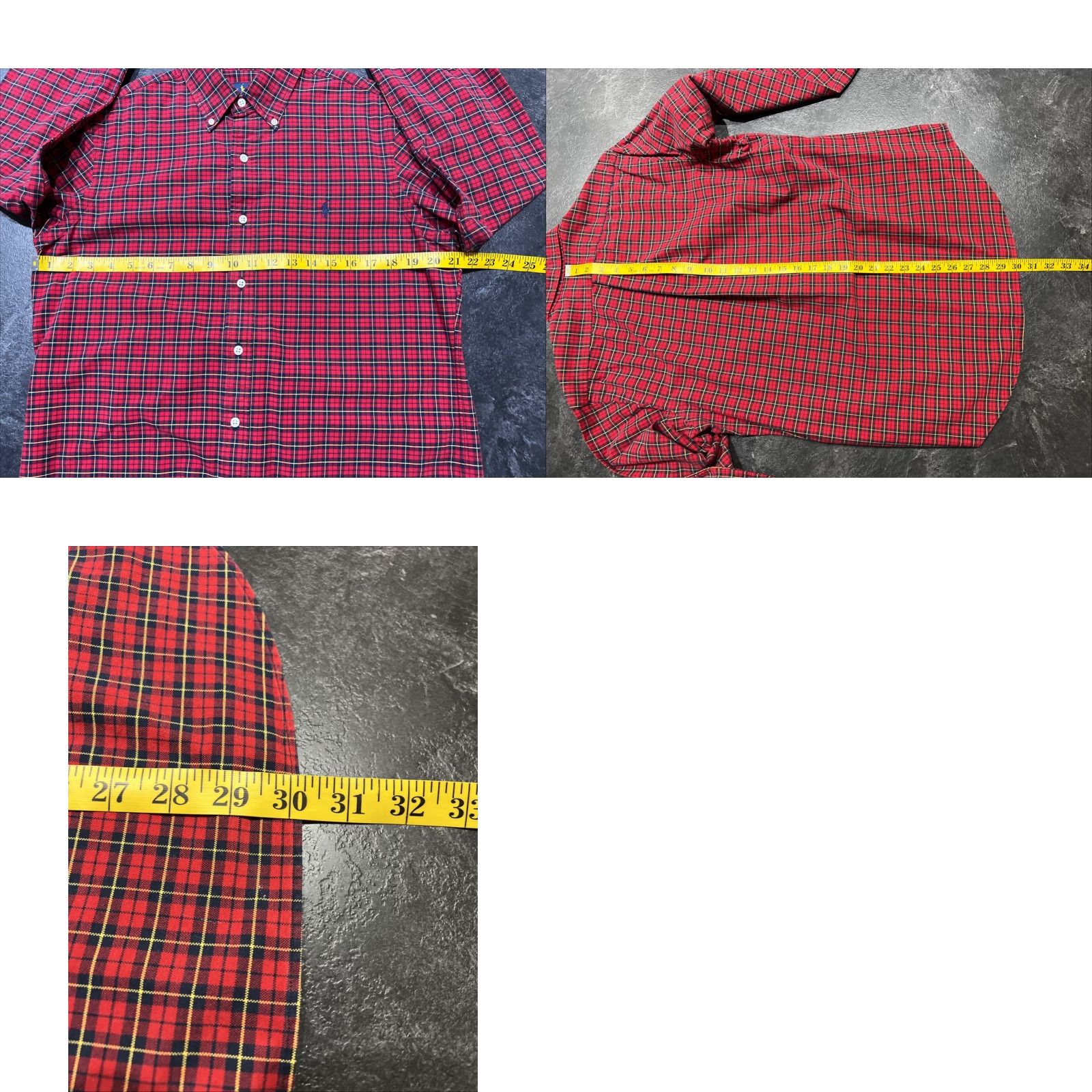 Polo Ralph Lauren Polo Ralph Lauren Shirt Men M Red Black Plaid Cotton Oxford Long Sleeve Size US M / EU 48-50 / 2 - 8 Thumbnail