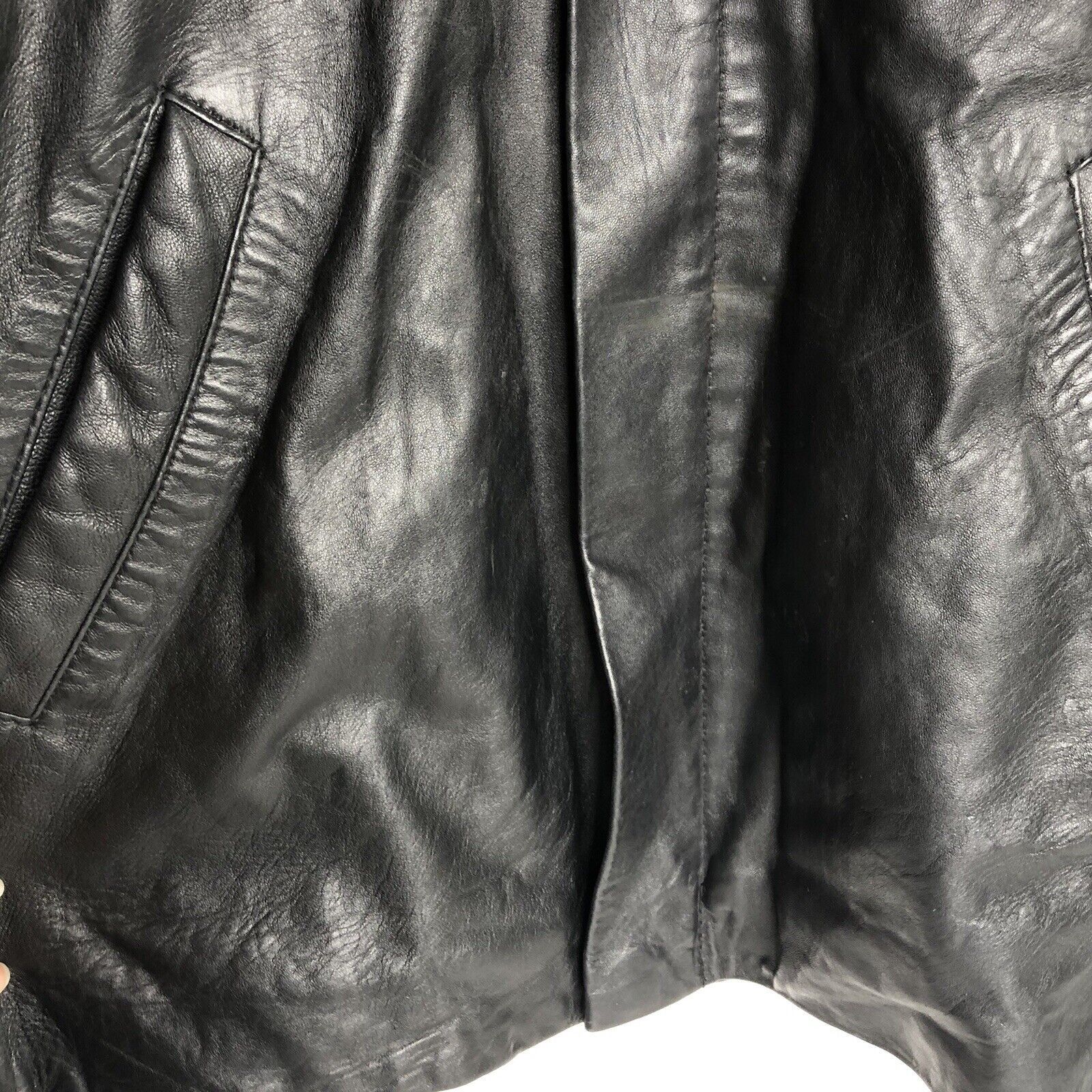 Other Se-ka Men Black Soft Lamb Leather Jacket Size XL Full zip Size US XL / EU 56 / 4 - 6 Thumbnail