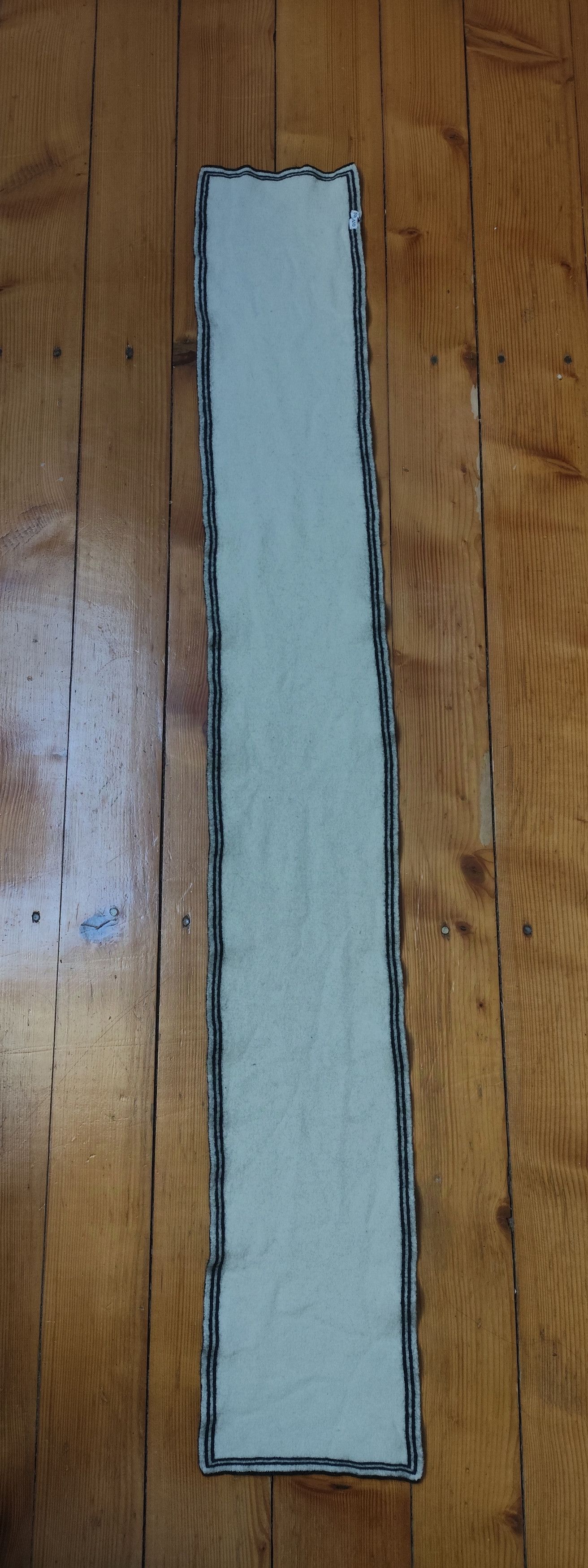 Stone Island × Vintage Vintage wool scarf two toned Black and white stone island Size ONE SIZE - 2 Thumbnail