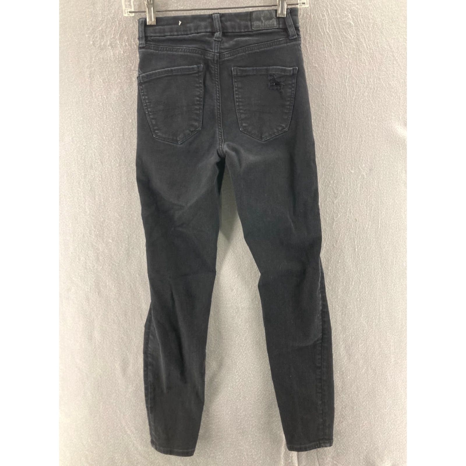 American Eagle Outfitters American Eagle Outfitters Jeans Womens 10 Black Distressed Curvy Hi Rise Jegging 24x26 Adult Regular Inseam See Photos Size 32" / US 10 / IT 46 - 7 Thumbnail