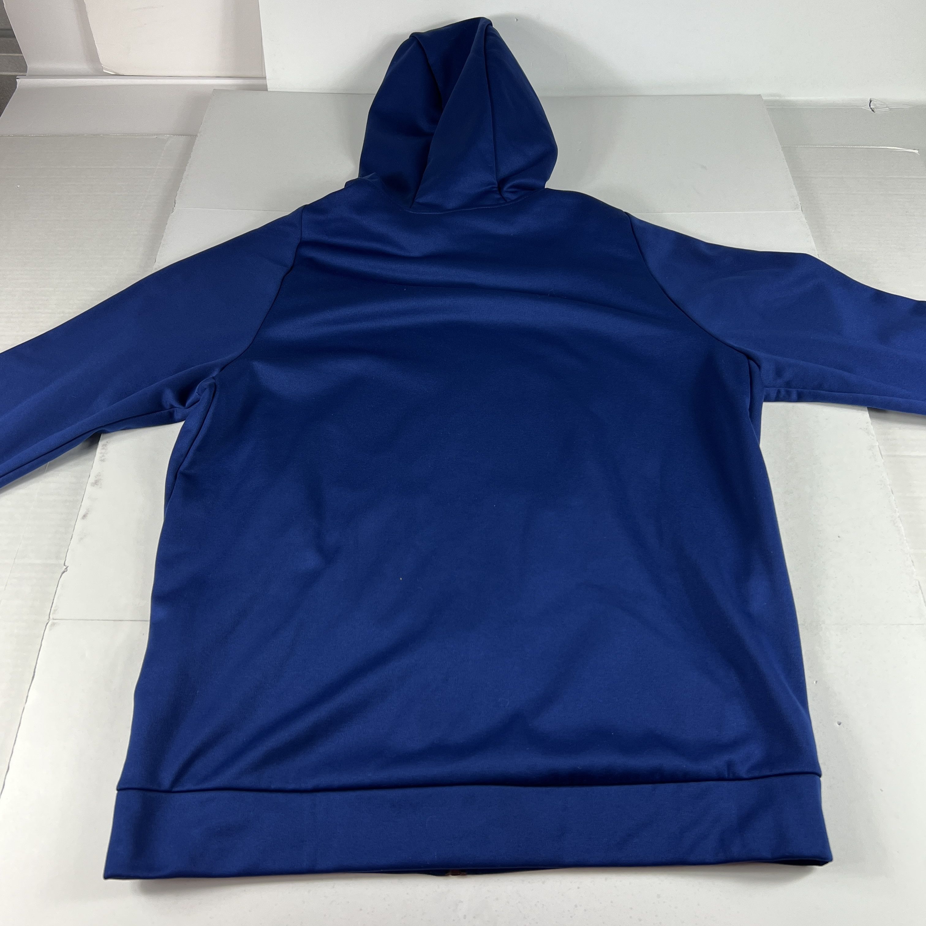 Nike Nike Dri Fit Sweatshirt Blue Black Shiny Full Zip Hoodie Size US M / EU 48-50 / 2 - 10 Thumbnail