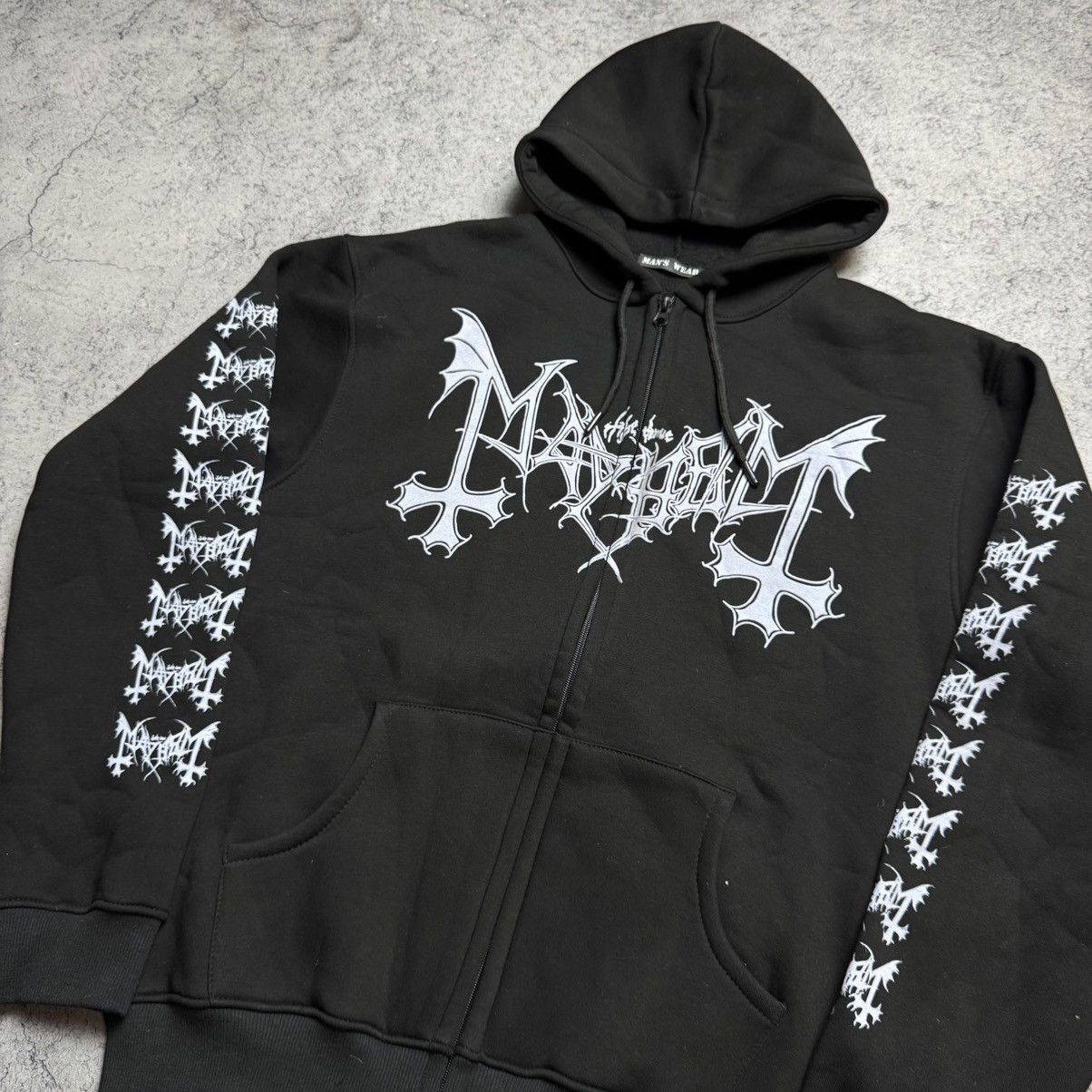 Band Tees Vintage Mayhem Grand Declaration Of War 00s Hoodie Size US L / EU 52-54 / 3 - 4 Thumbnail