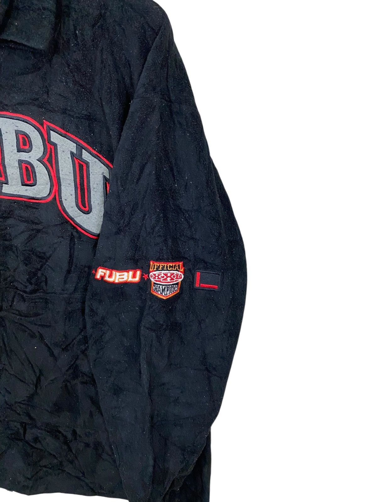Fubu Vintage 90s fubu the collection fleece hoodie pullover Size US XL / EU 56 / 4 - 4 Thumbnail