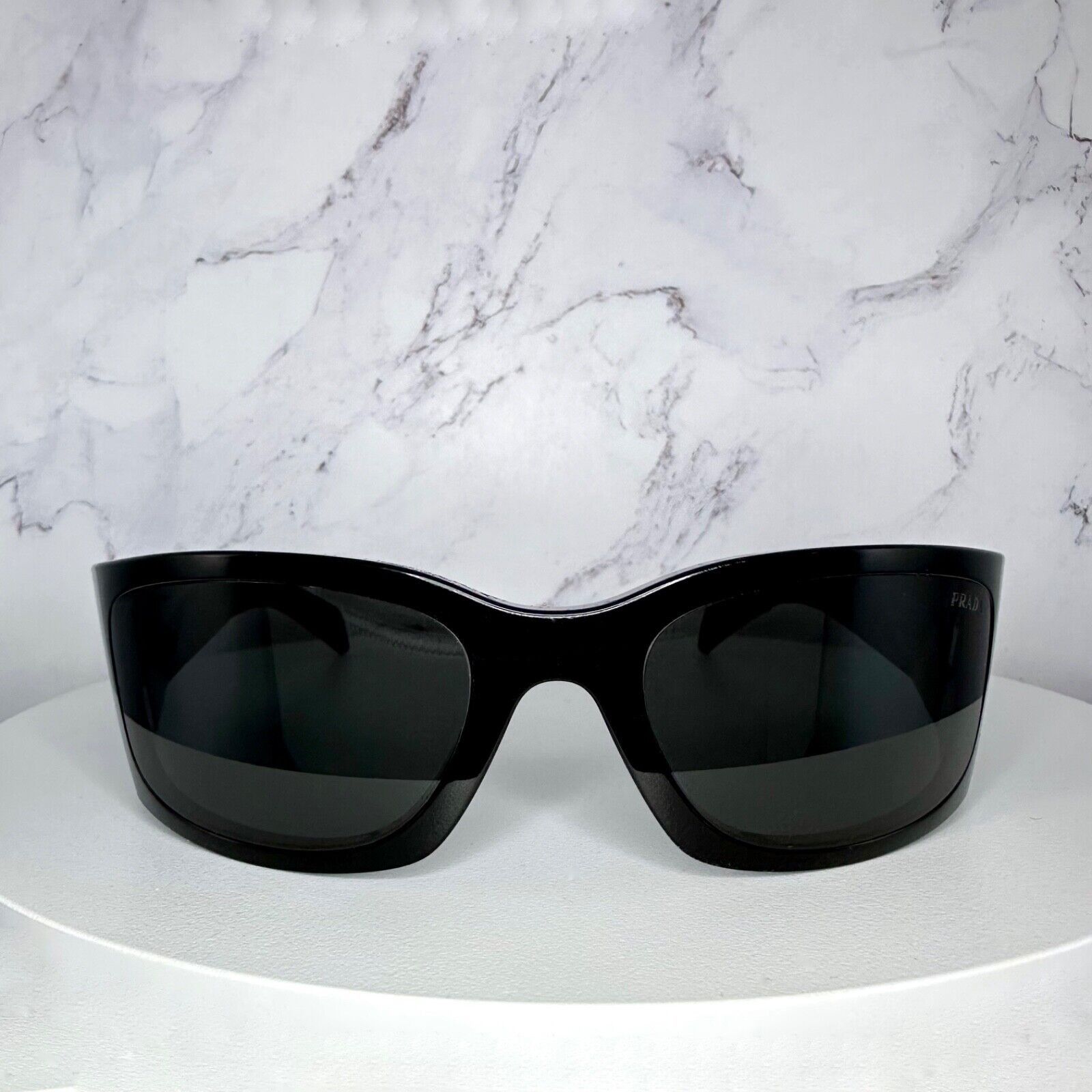 Prada New Prada Sunglasses Black Symbole Logo Wrap Size ONE SIZE - 3 Thumbnail