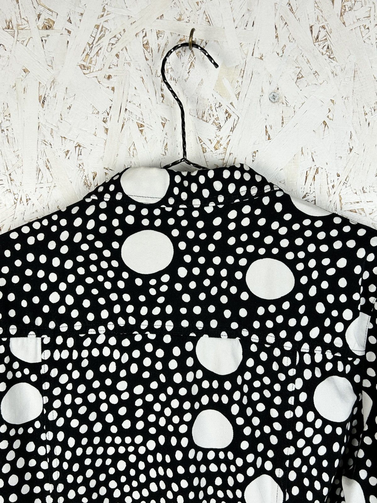 Marimekko Marimekko Black/White Polka Dot Denim Jacket Size 44 Size M / US 6-8 / IT 42-44 - 6 Thumbnail