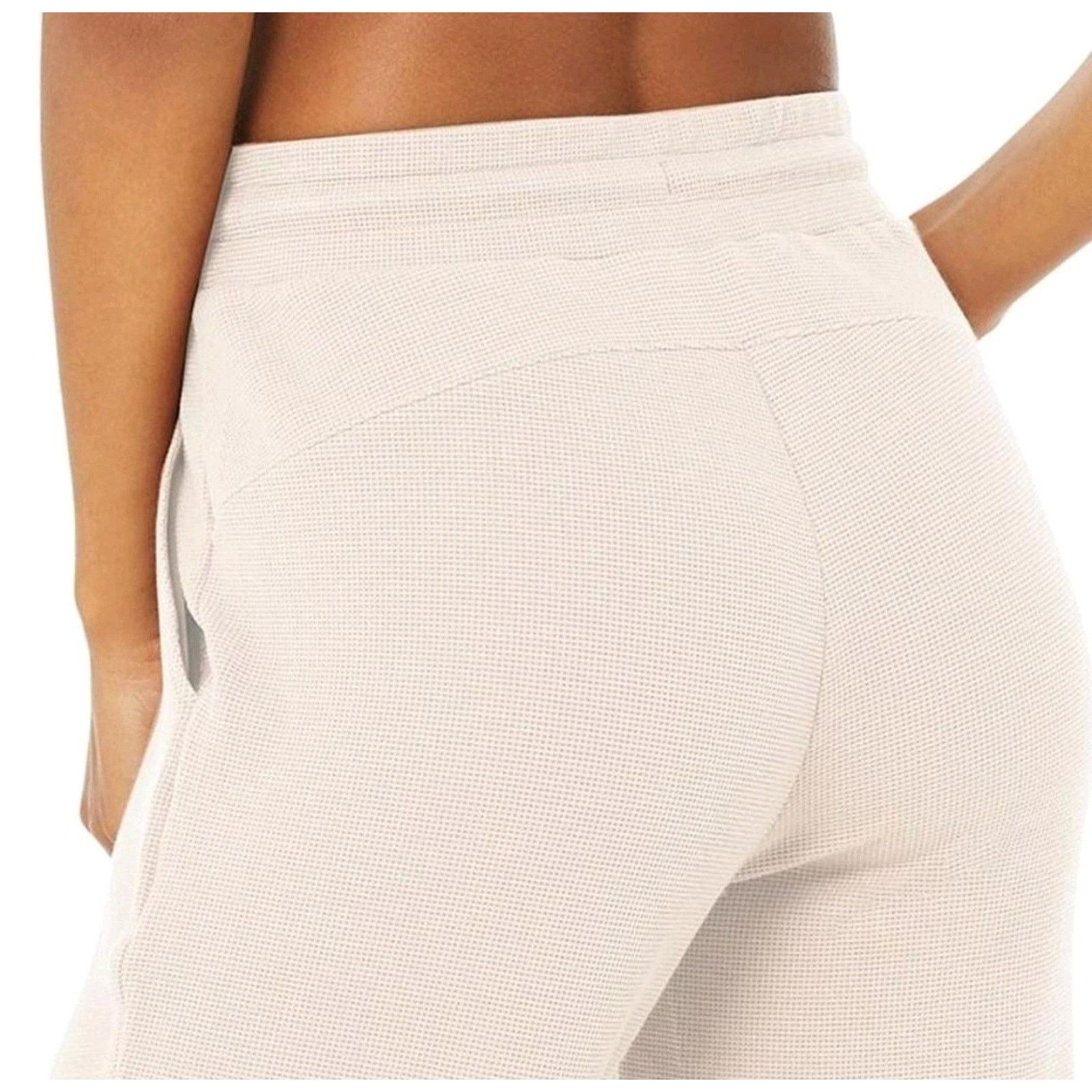 Alo Women’s alo Yoga Micro Waffle Fireside Sweatpants Jogger 2XS Size 25" / US 0 / IT 36 - 4 Thumbnail