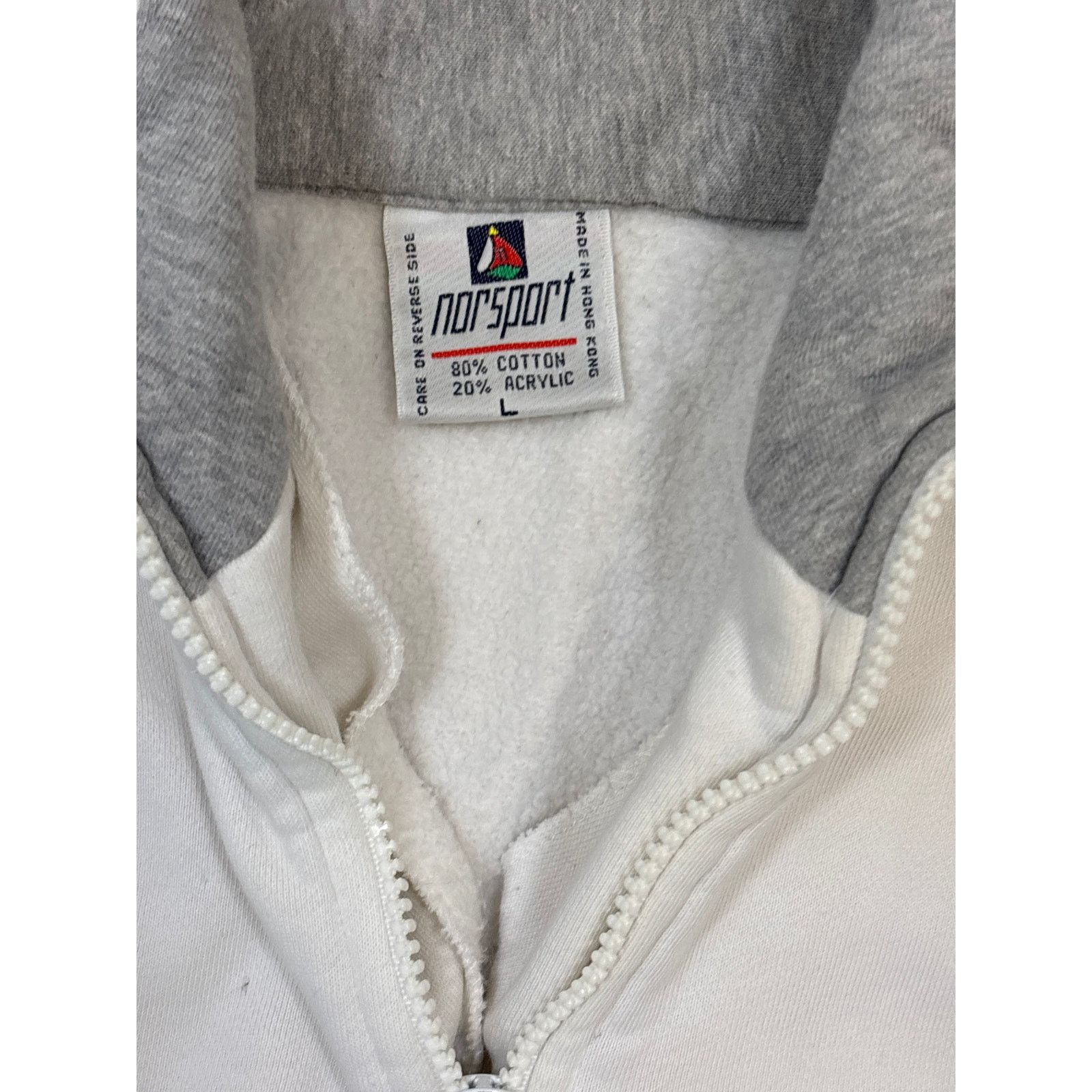 Nordstrom Vintage 80s Norsport 1/4 zip sweatshirt yacht style Large Size XL / US 12-14 / IT 48-50 - 2 Thumbnail