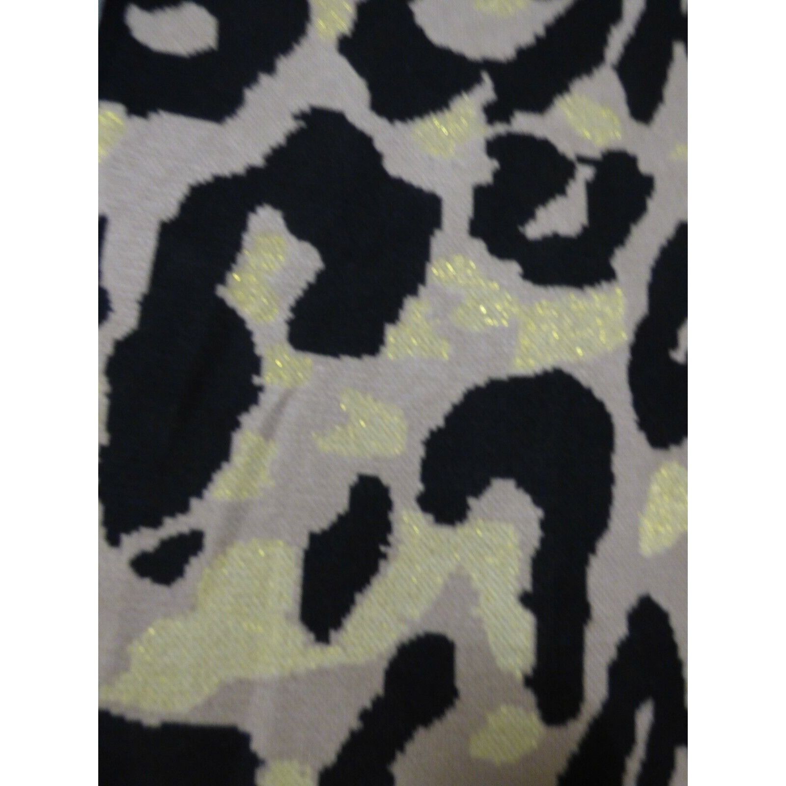 Other Planet Gold Juniors' Plus Size Glitter Leopard-Print Sweate Size ONE SIZE - 6 Thumbnail