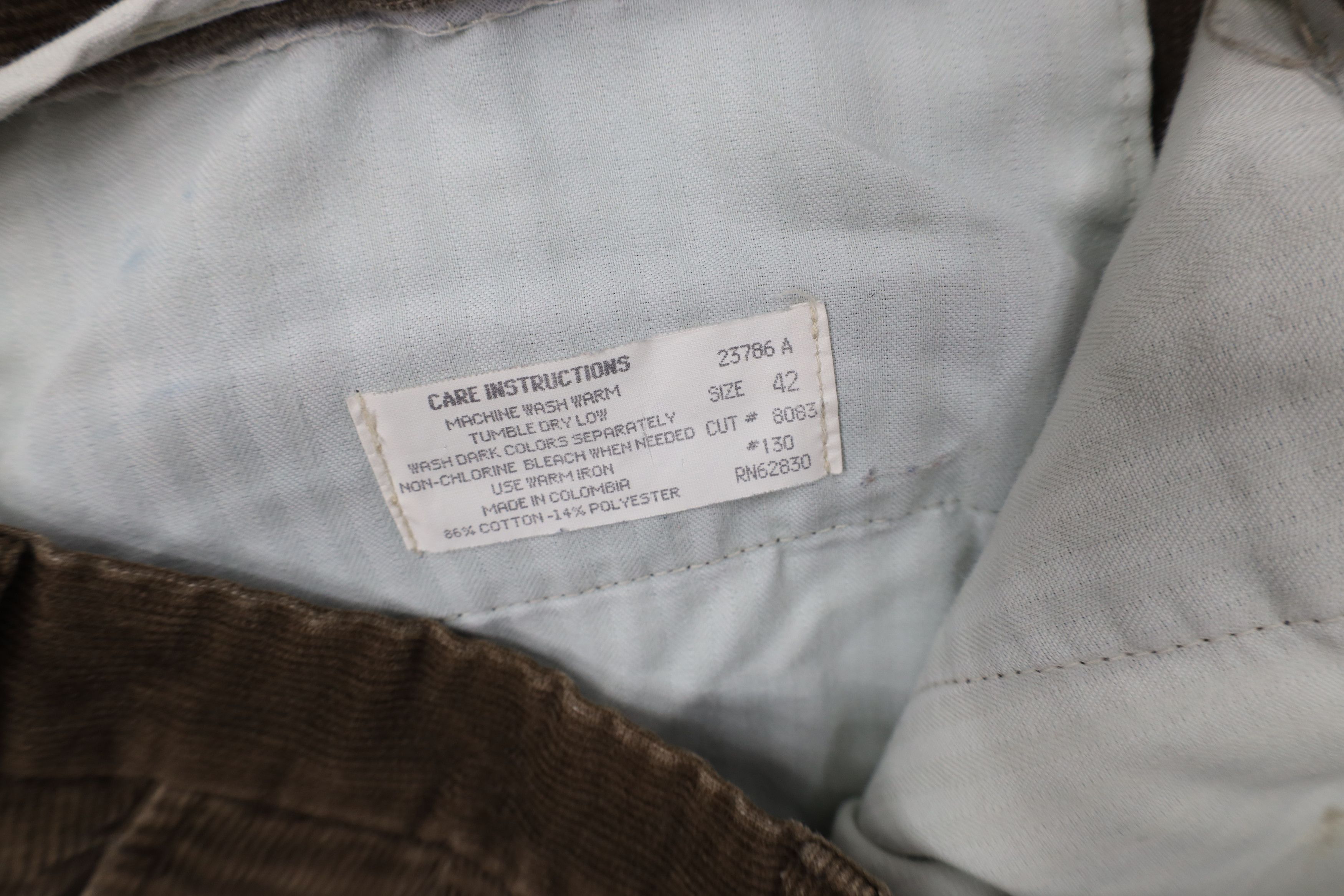 Lands' End Vintage 70s 80s Lands End Wide Leg Corduroy Pants Brown Size US 42 / EU 58 - 7 Thumbnail