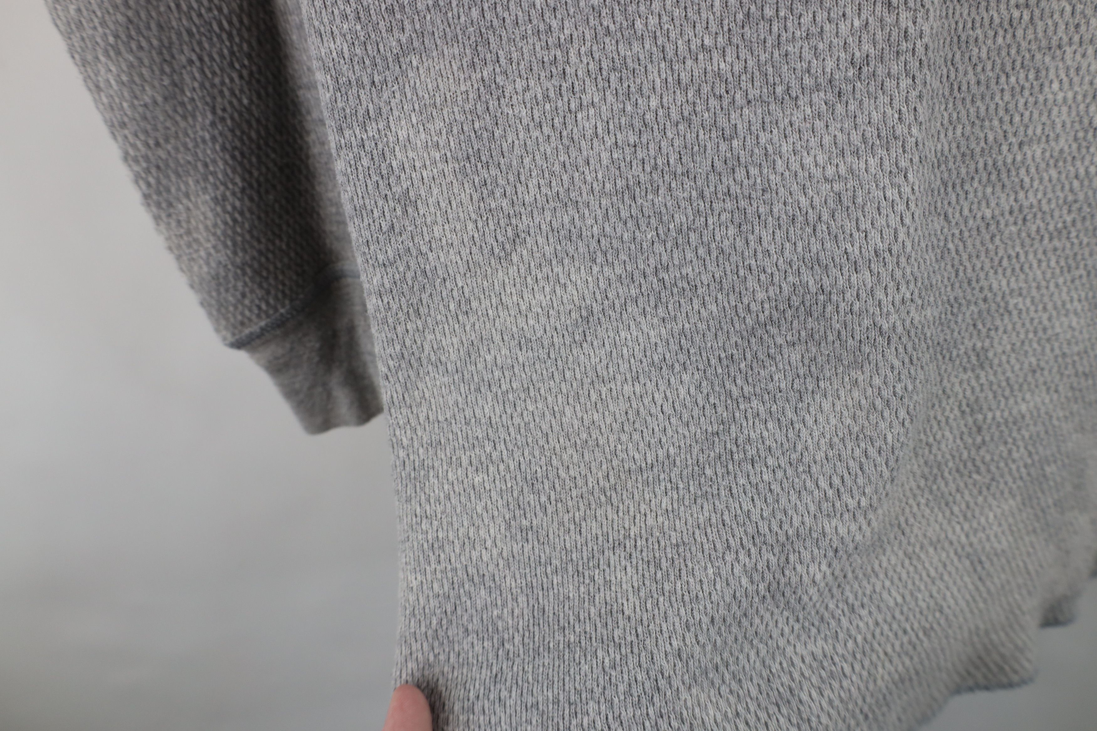 Vintage Vintage 90s Streetwear Thermal Waffle Knit T-Shirt Gray USA Size US XL / EU 56 / 4 - 6 Thumbnail