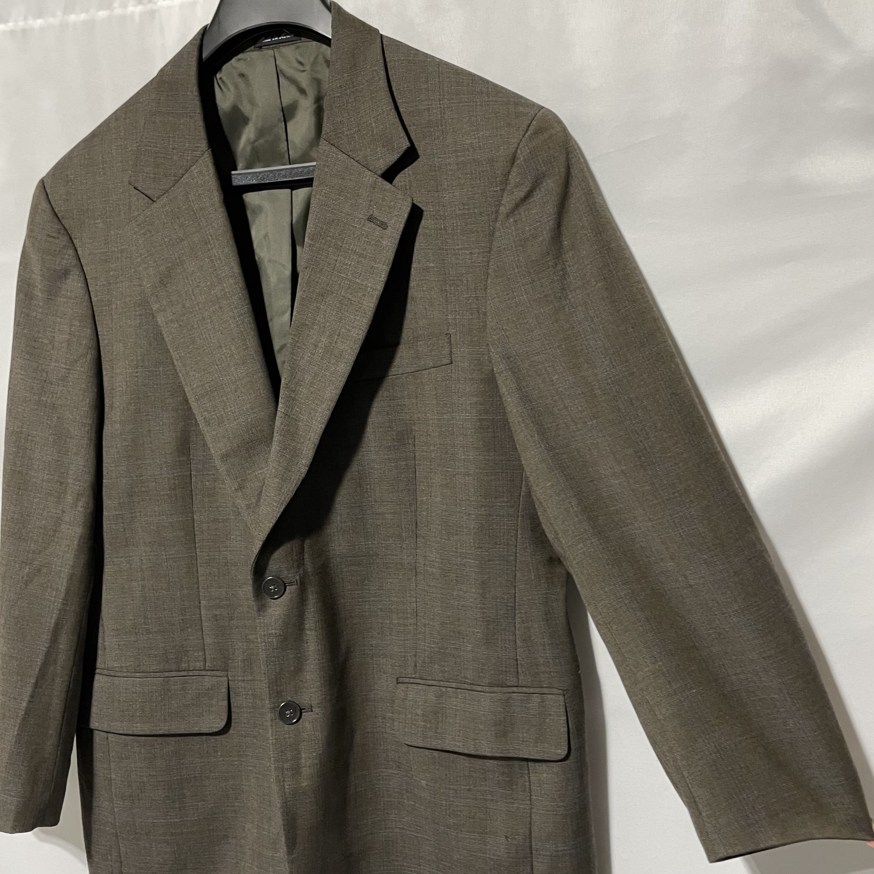 Club Room Club Room 100% Wool Brown Plaid Men's Blazer Size R42 Size 42R - 5 Thumbnail