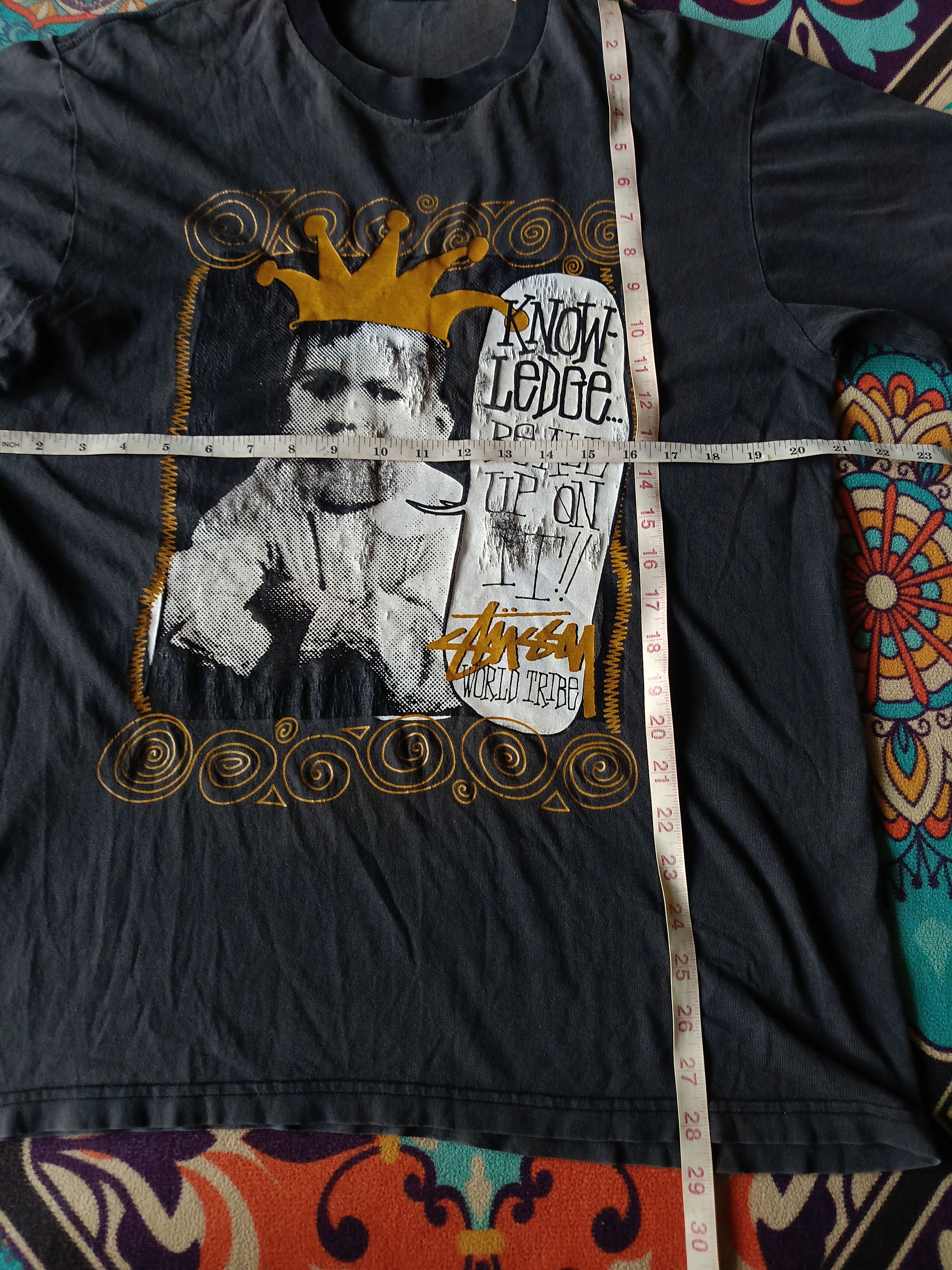 Stussy Vintage Stussy Knowledge World Tribe Size US L / EU 52-54 / 3 - 5 Thumbnail
