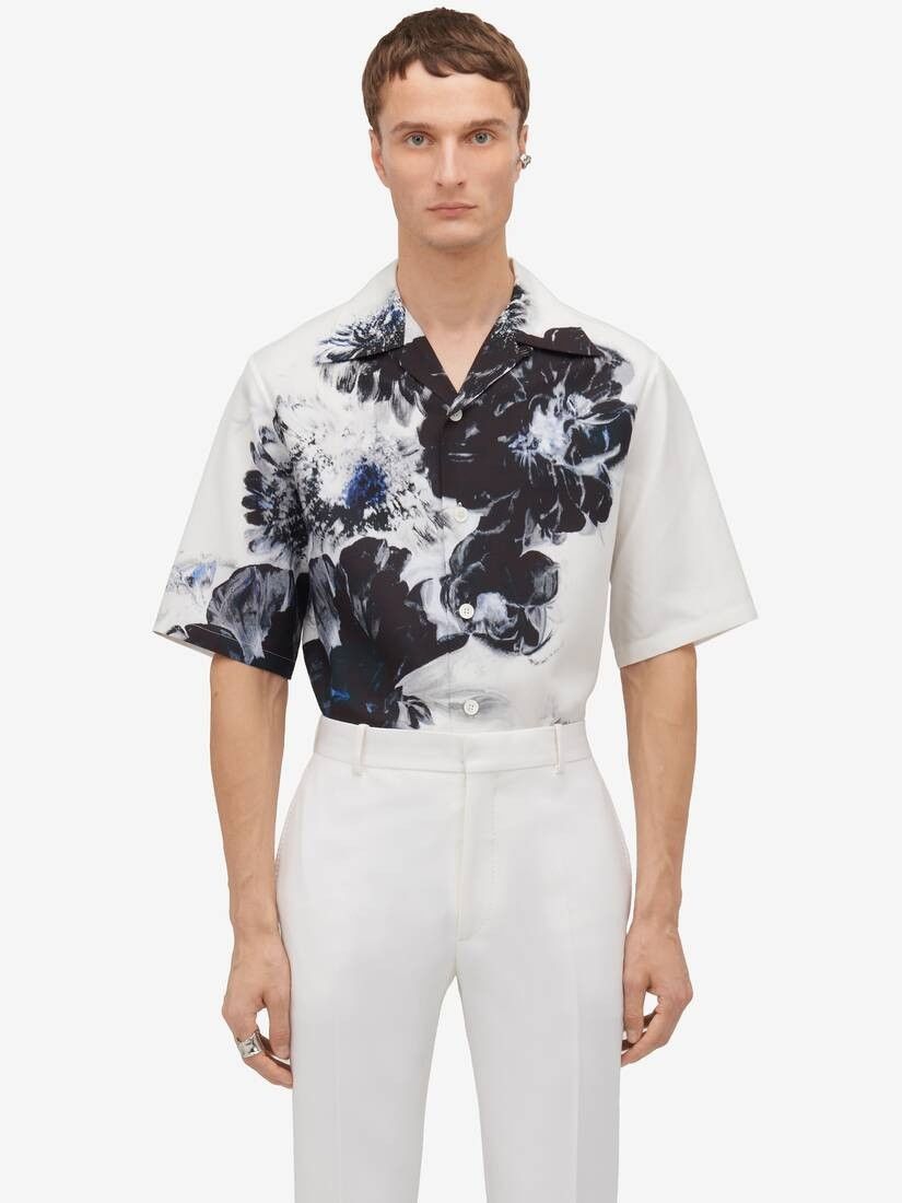 Alexander McQueen o1w1db10725 Dutch Flower Hawaiian Shirt in Multicolor Size US S / EU 44-46 / 1 - 5 Thumbnail