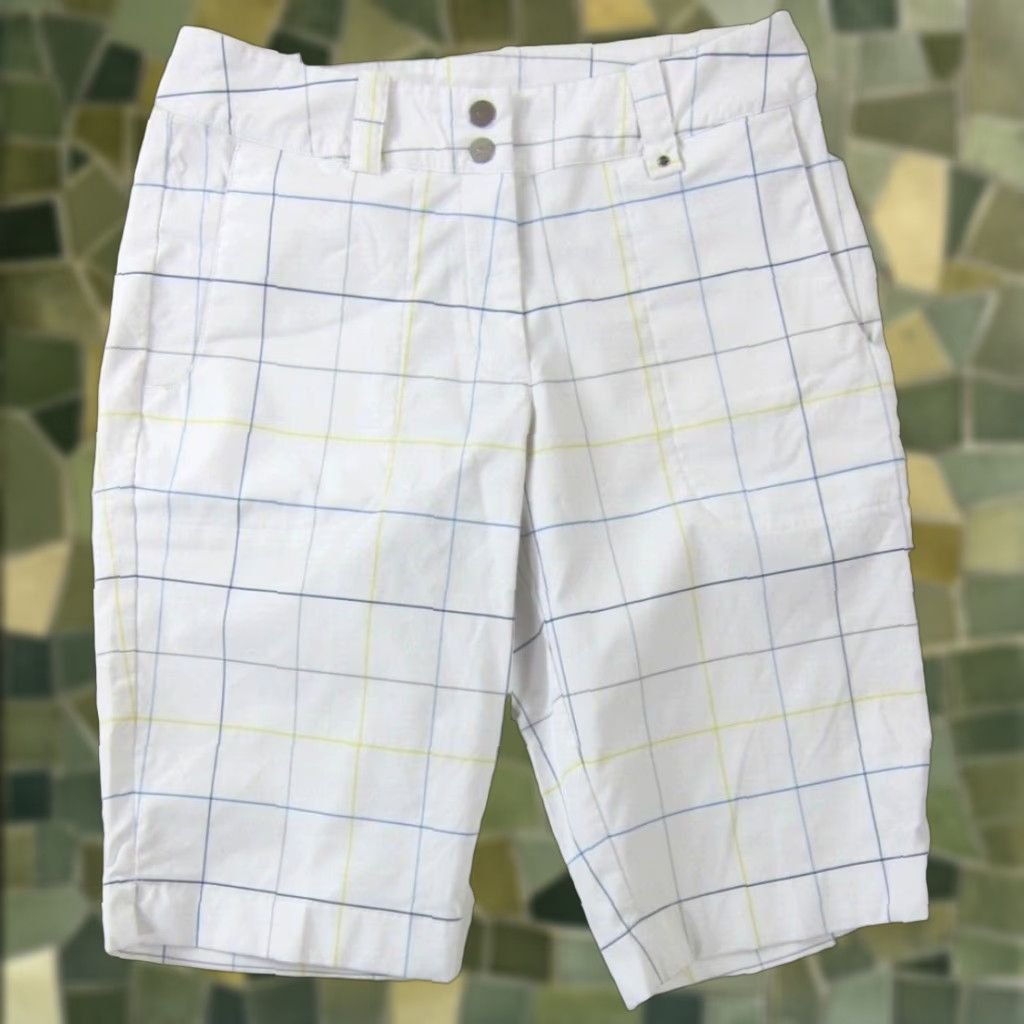 Nike Nike Dry Fit Bermuda Shorts Woman 4 White Plaid Golf Stretch Bermuda Shorts Women XS-XL Size 27" / US 4 / IT 40 - 1 Thumbnail